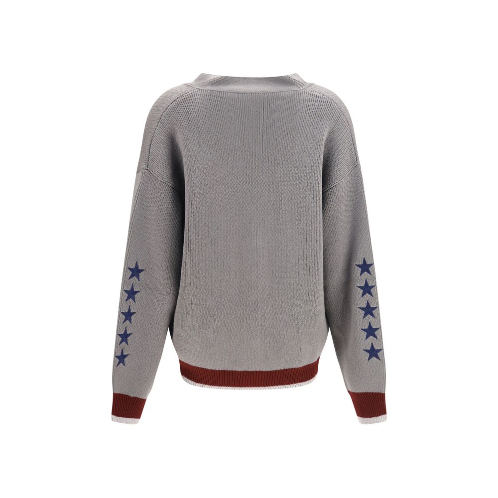 Off-White Gray Wool Oves Aries Women's Cardigan