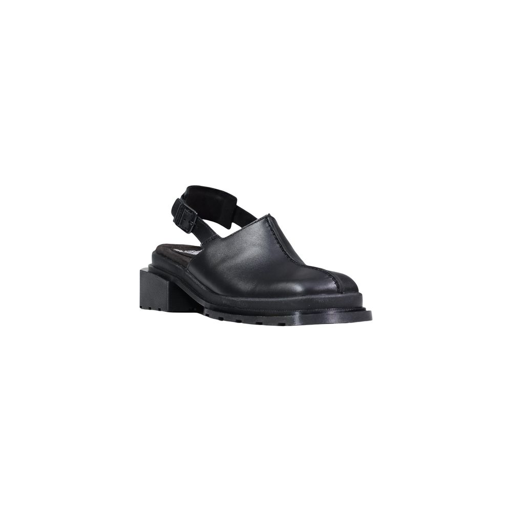 Dr. Martens Black Leather Women's Mules