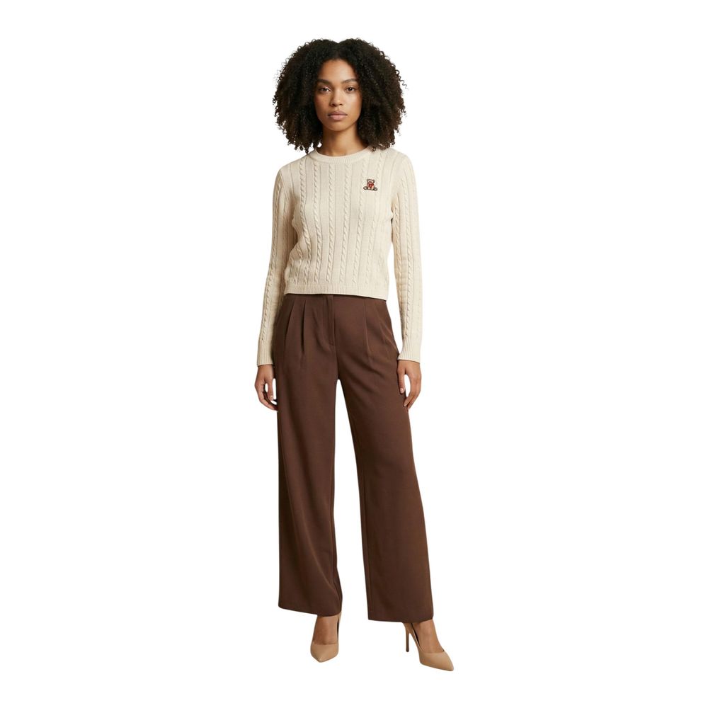Only Brown Recycled Polyester Casual Women's Pants