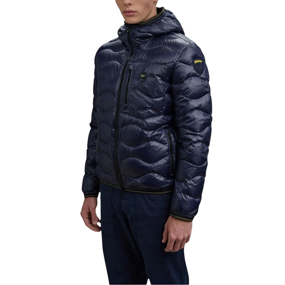 Blauer Blue Polyamide Shell Men's Jacket