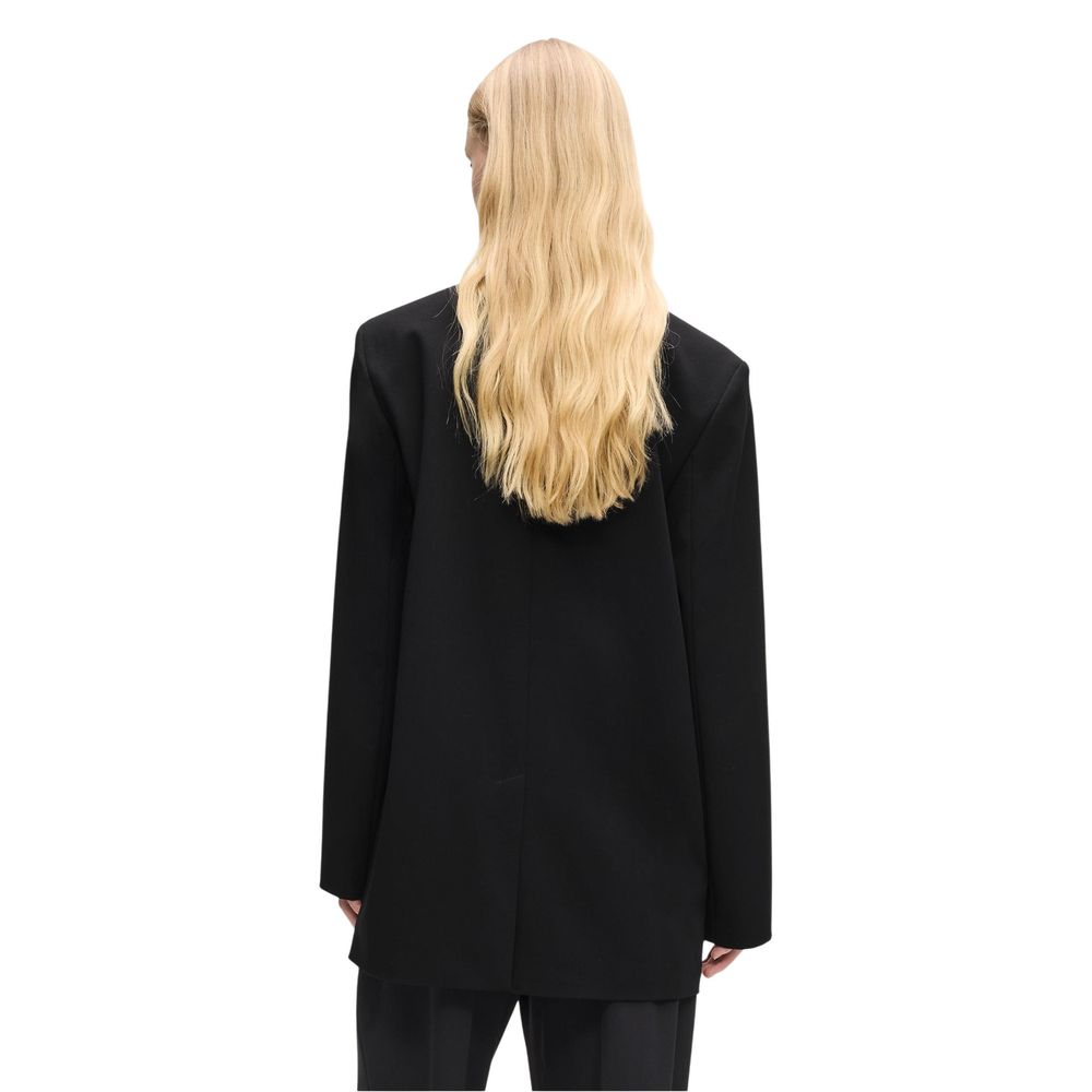 Karl Lagerfeld Black Polyester Women's Blazer