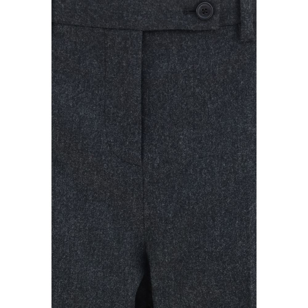 Khaite Gray Wool Oves Aries Dress Women's Pants