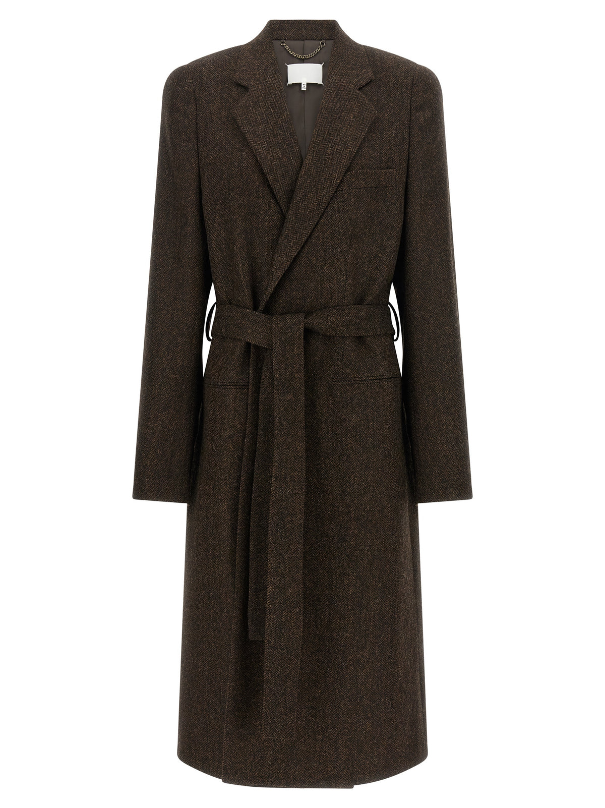 Maison Margiela Brown Wool Men's Coat
