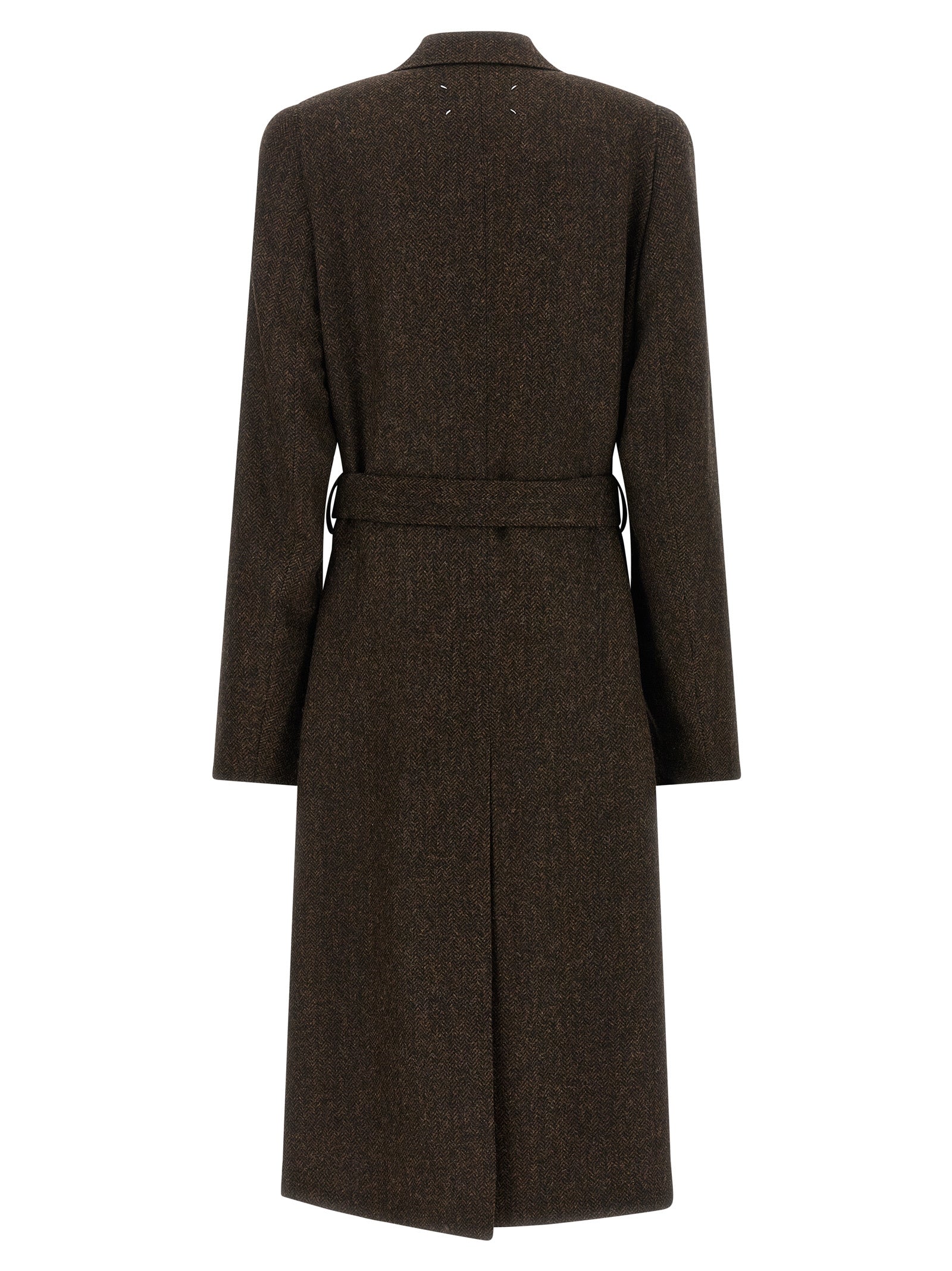 Maison Margiela Brown Wool Men's Coat
