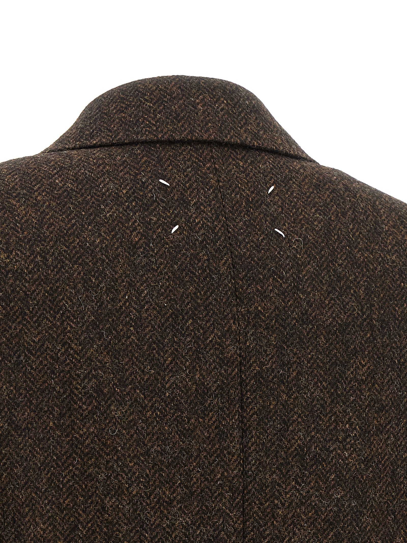 Maison Margiela Brown Wool Men's Coat