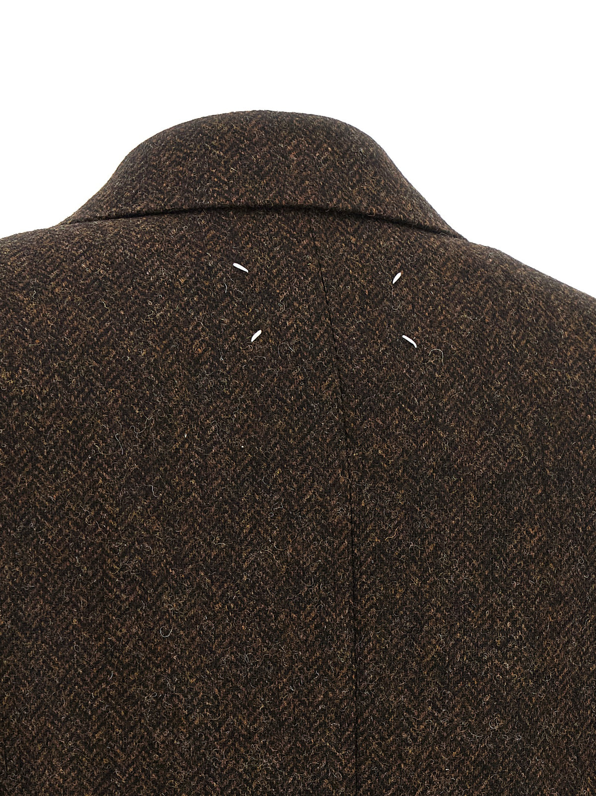 Maison Margiela Brown Wool Men's Coat