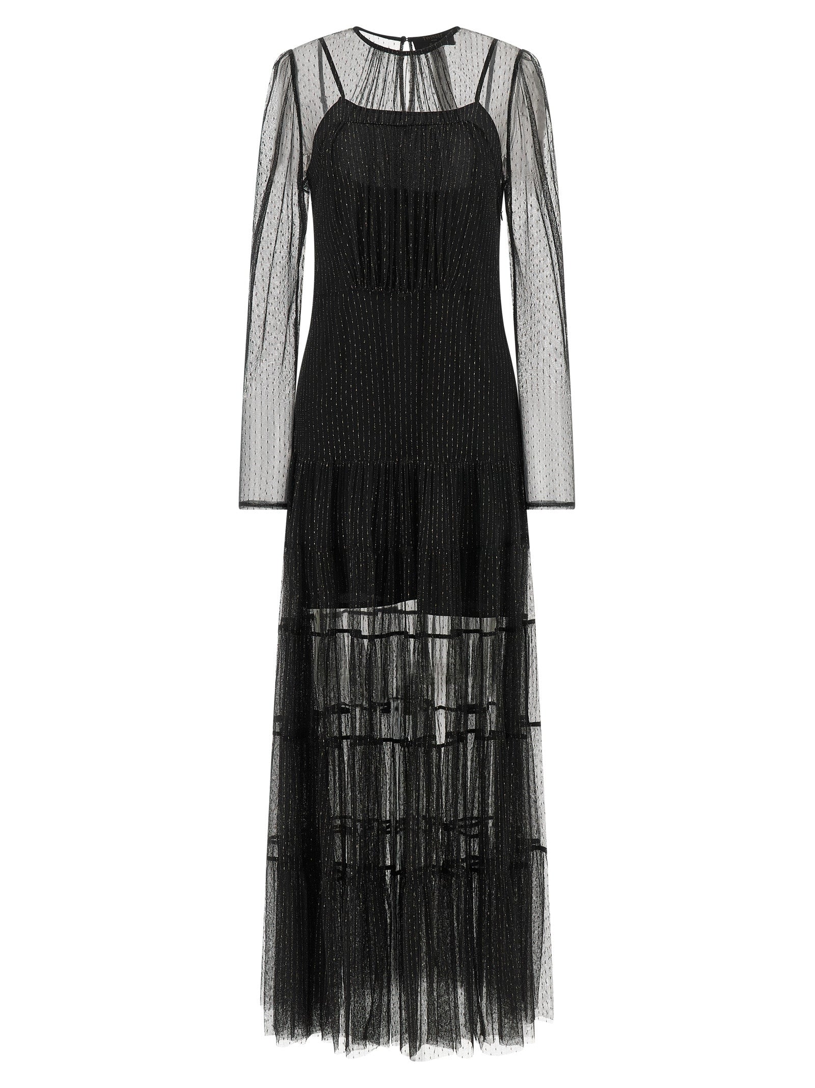 Twinset Black Polyamide Long Women's Dress