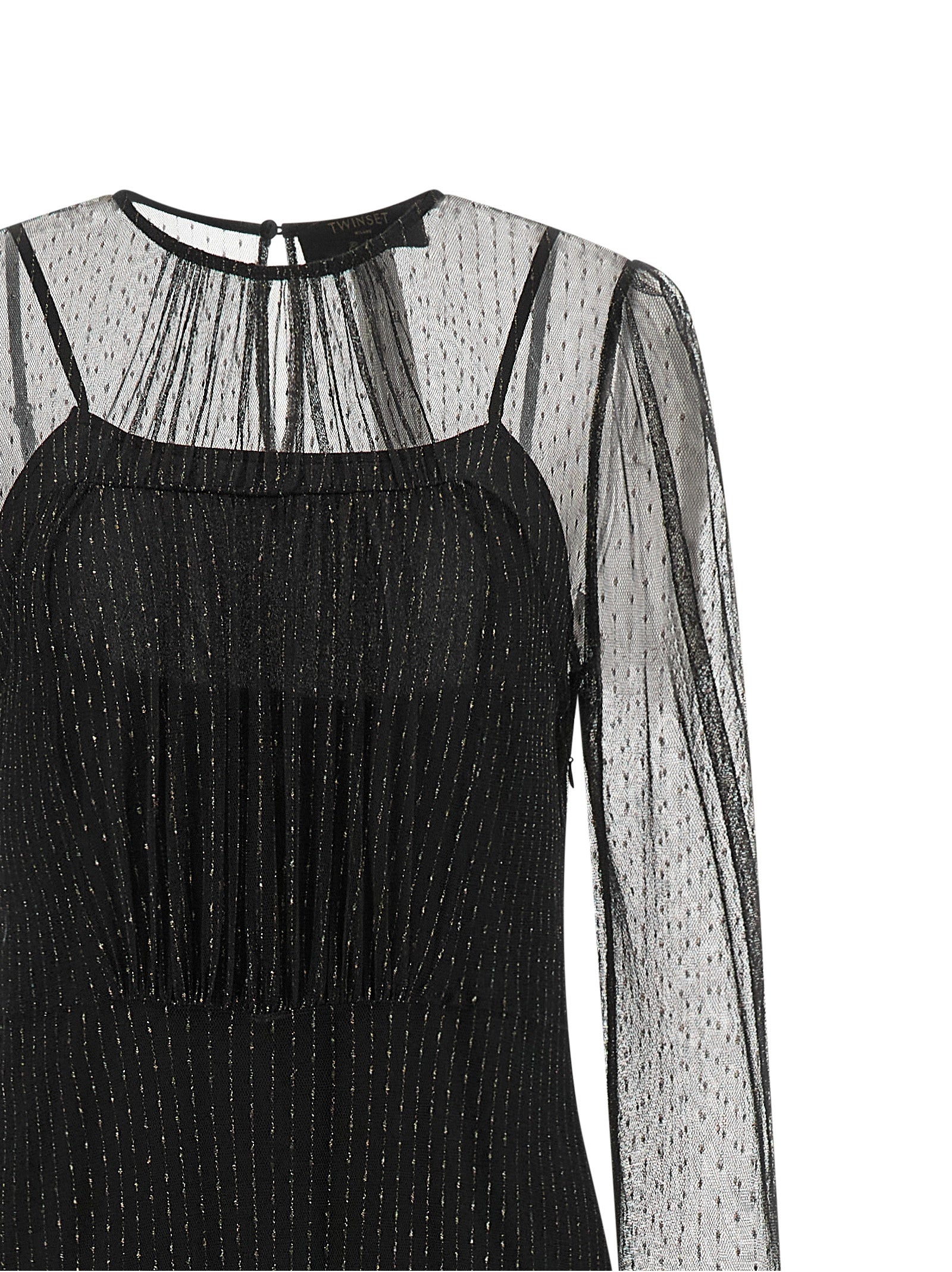 Twinset Black Polyamide Long Women's Dress