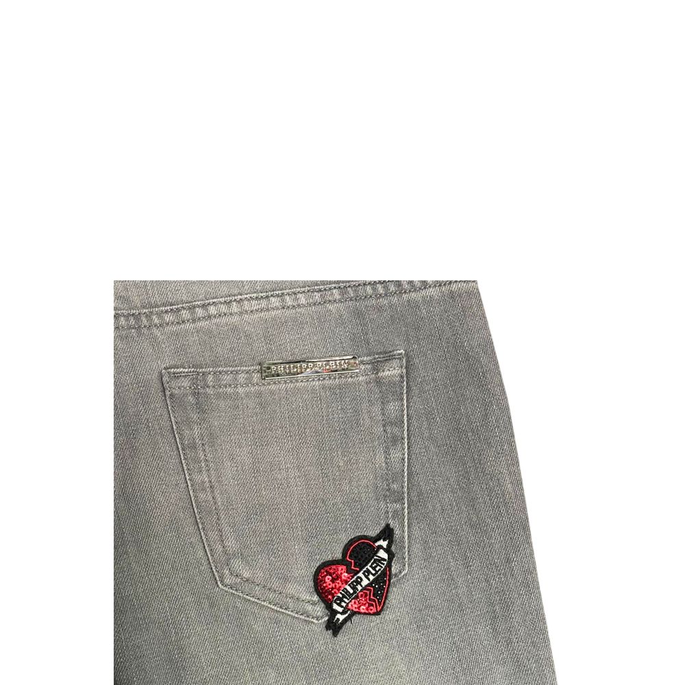 Philipp Plein Grey Cotton Women's Women's Jeans