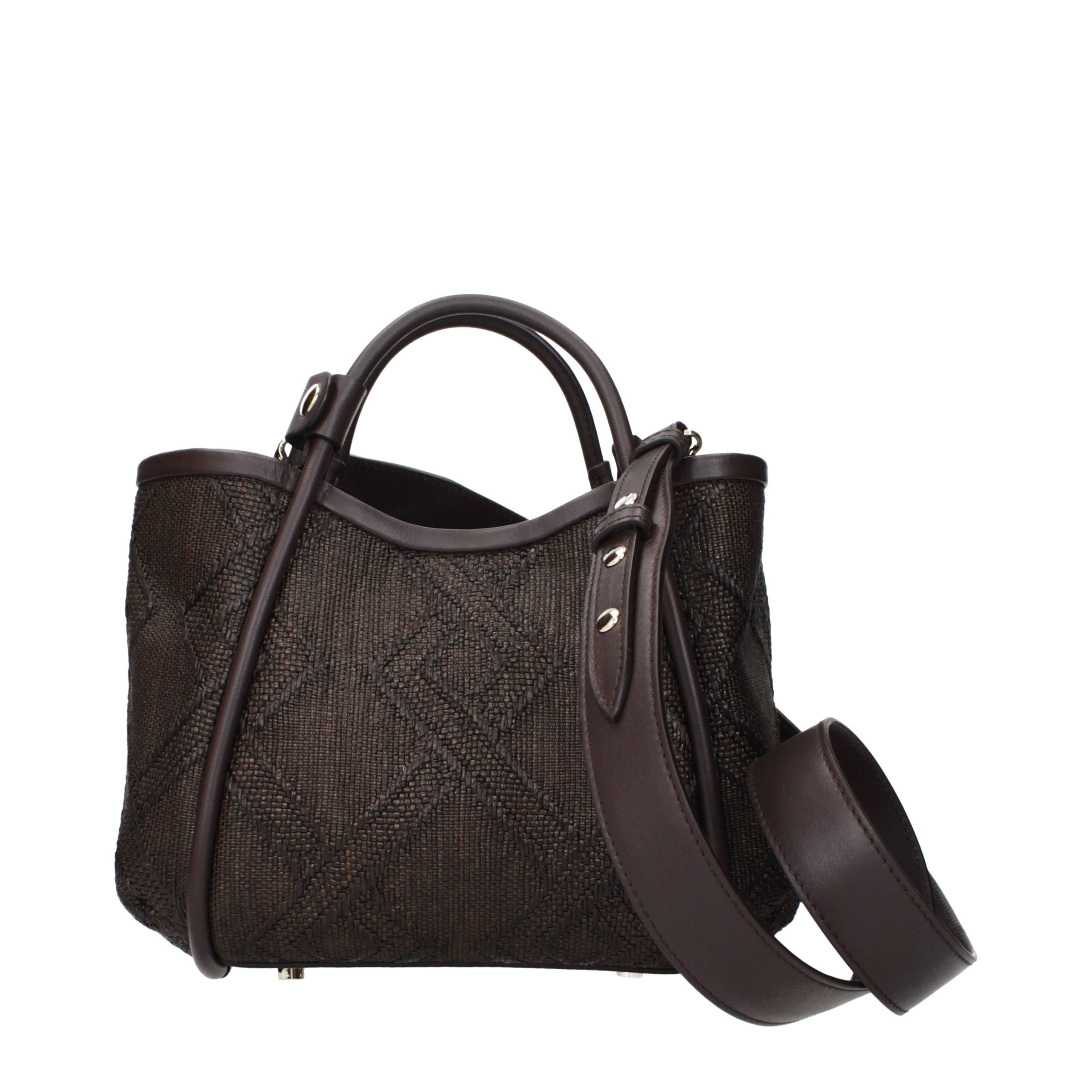 Max Mara Brown Raffia Women's Handbag