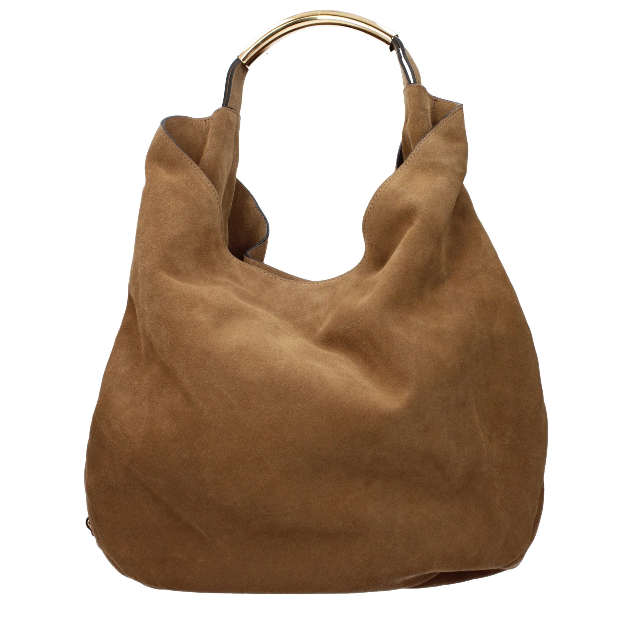 Moschino Brown Leather Shoulder Women's Bag