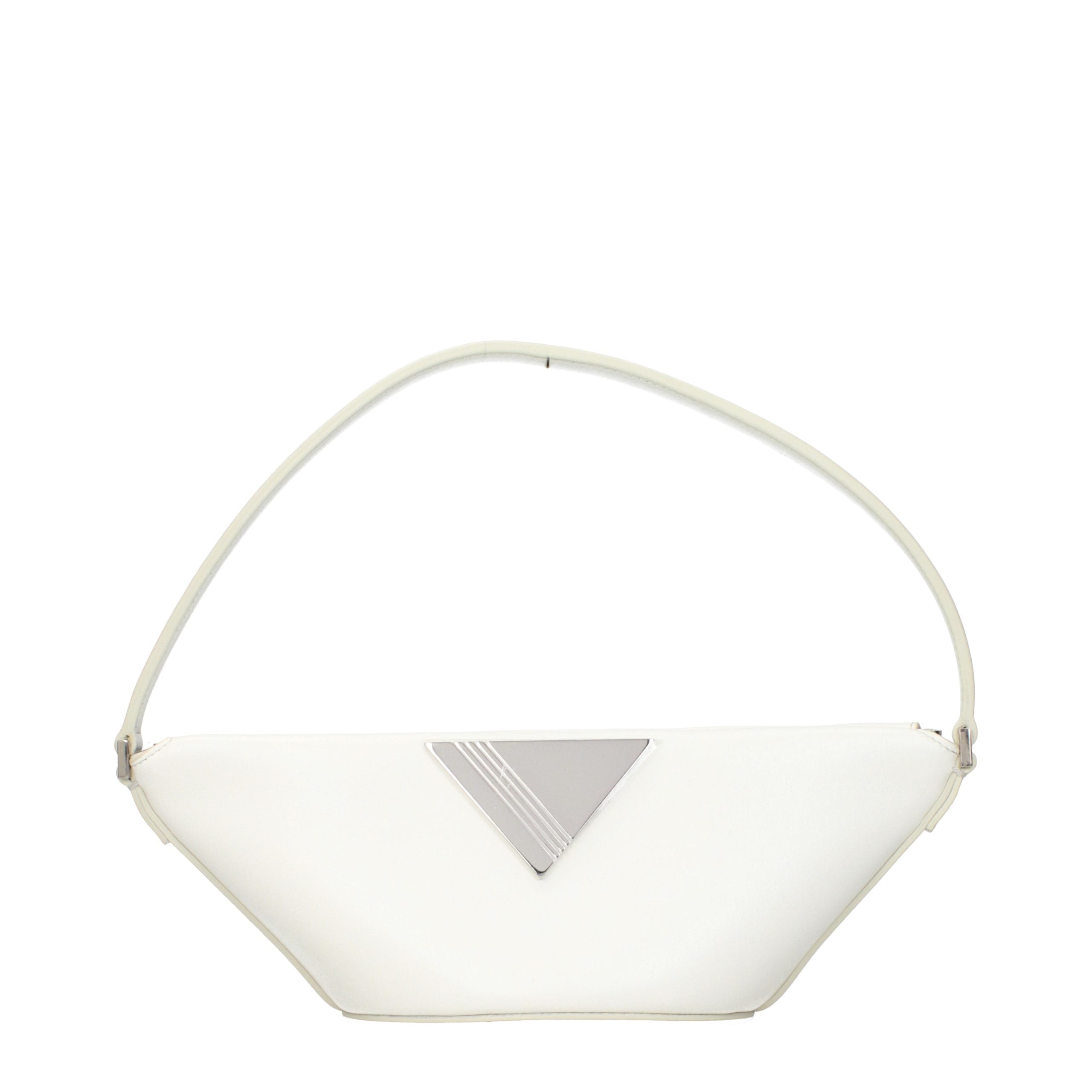 The Attico White Leather Women's Handbag