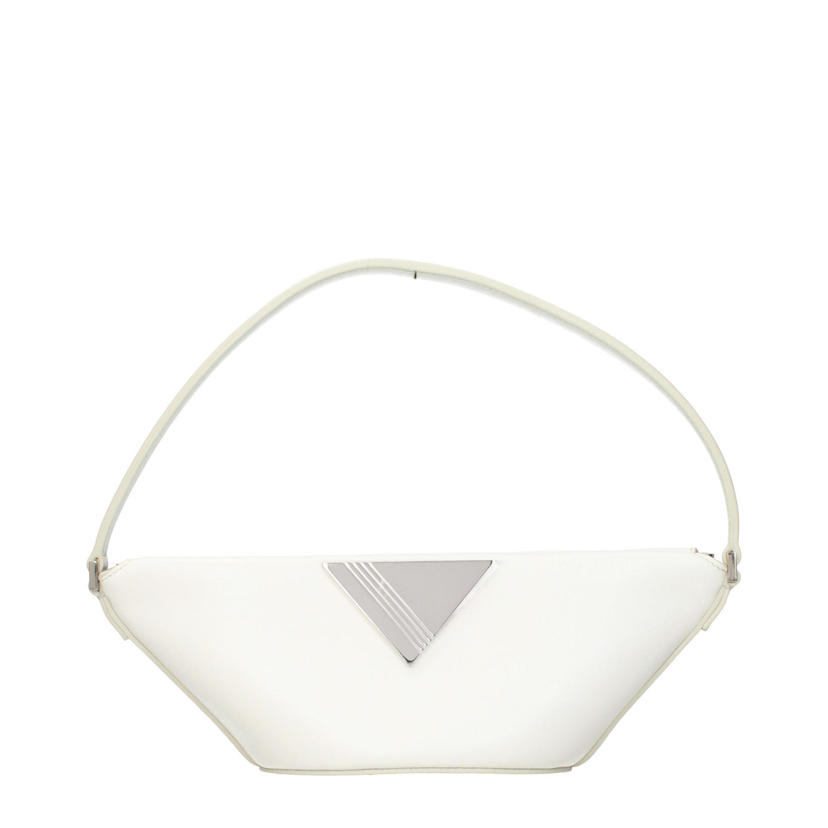 The Attico White Leather Women's Handbag