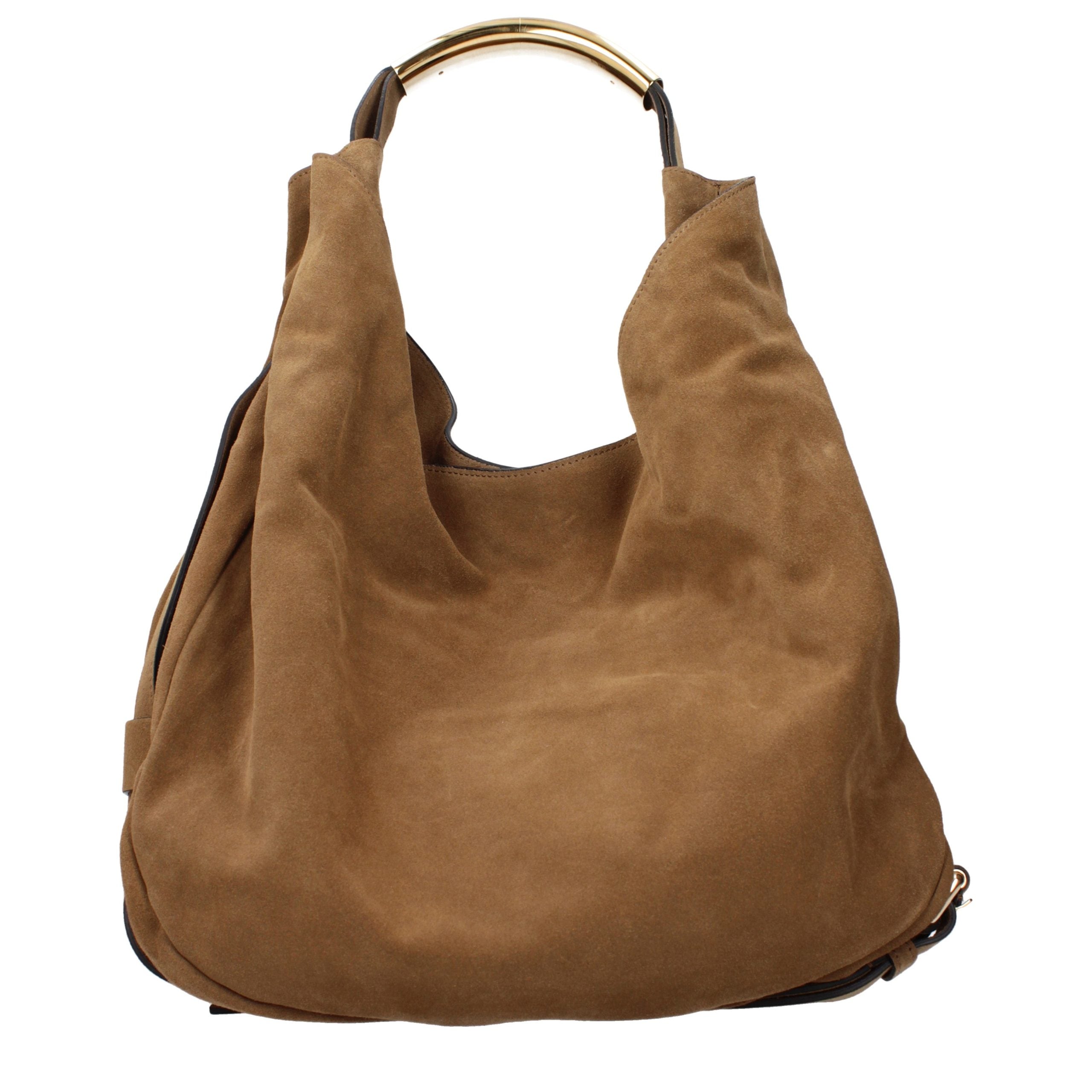 Moschino Brown Leather Shoulder Women's Bag