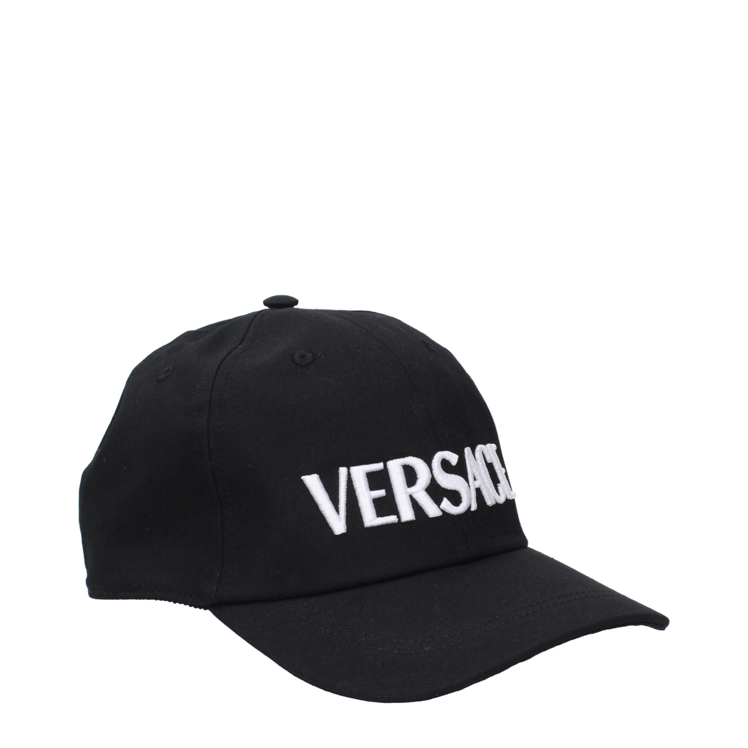 Versace Black Cotton Cap (Baseball Women's Hat)