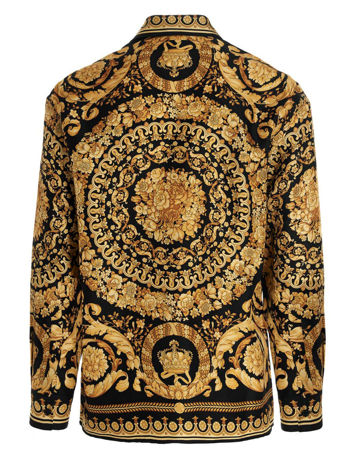 Versace Gold Silk Men's Blouse