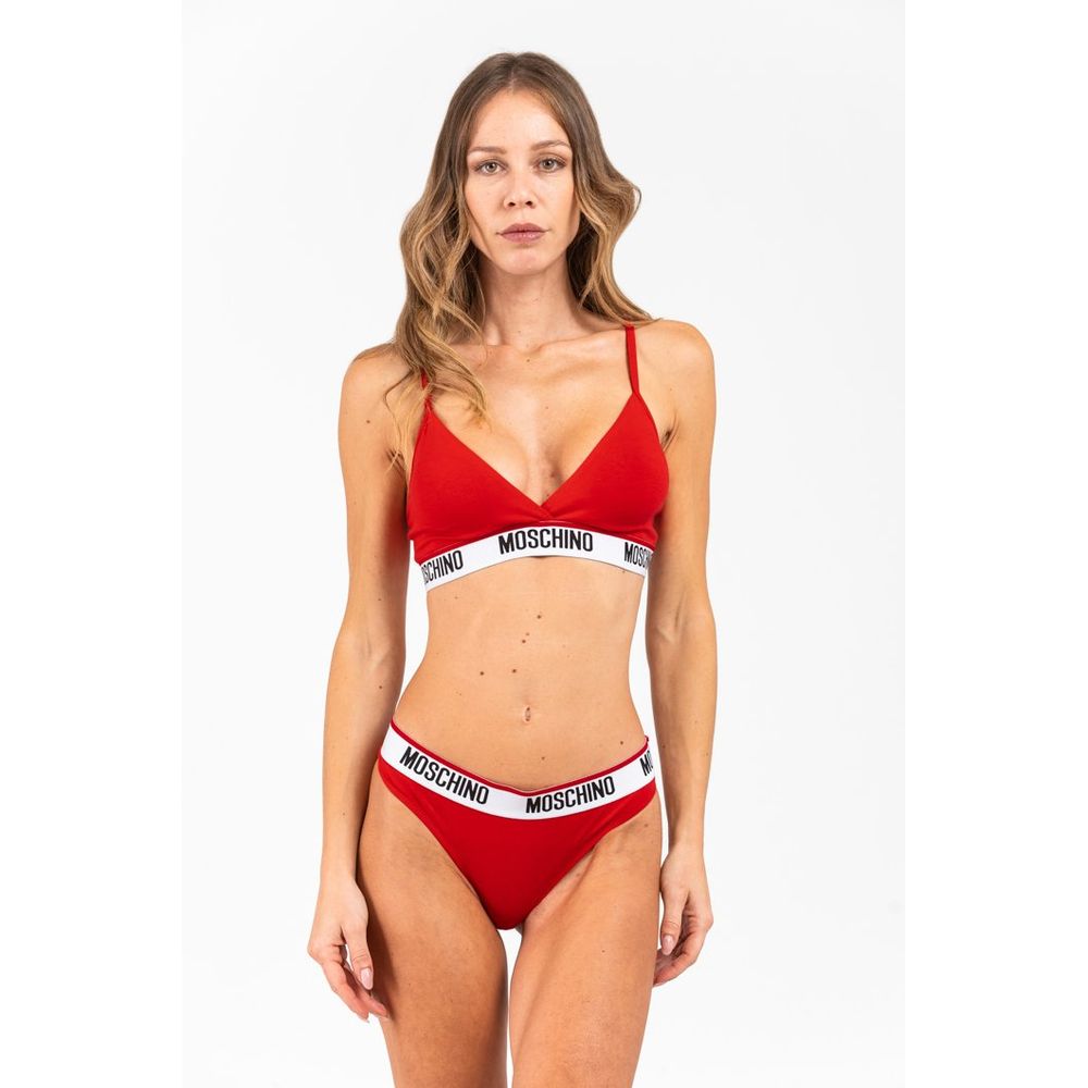 Moschino Red Cotton Women's Bra