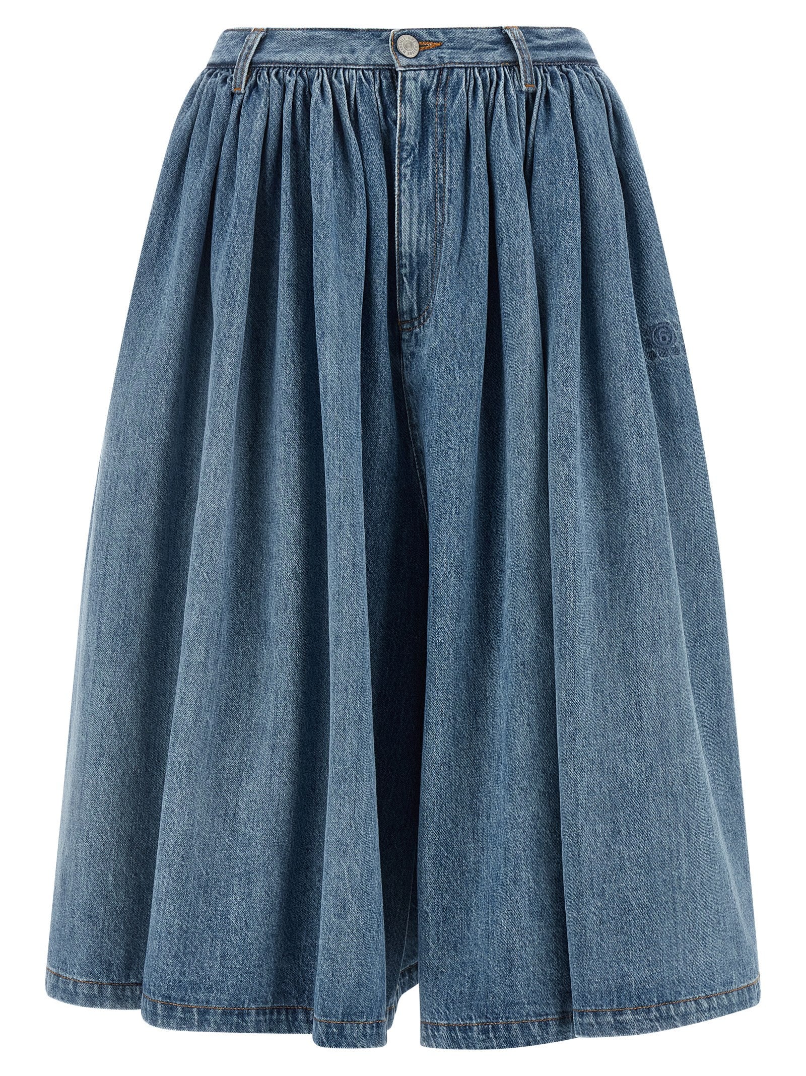 MM6 Maison Margiela Blue Cotton Bermuda Women's Shorts