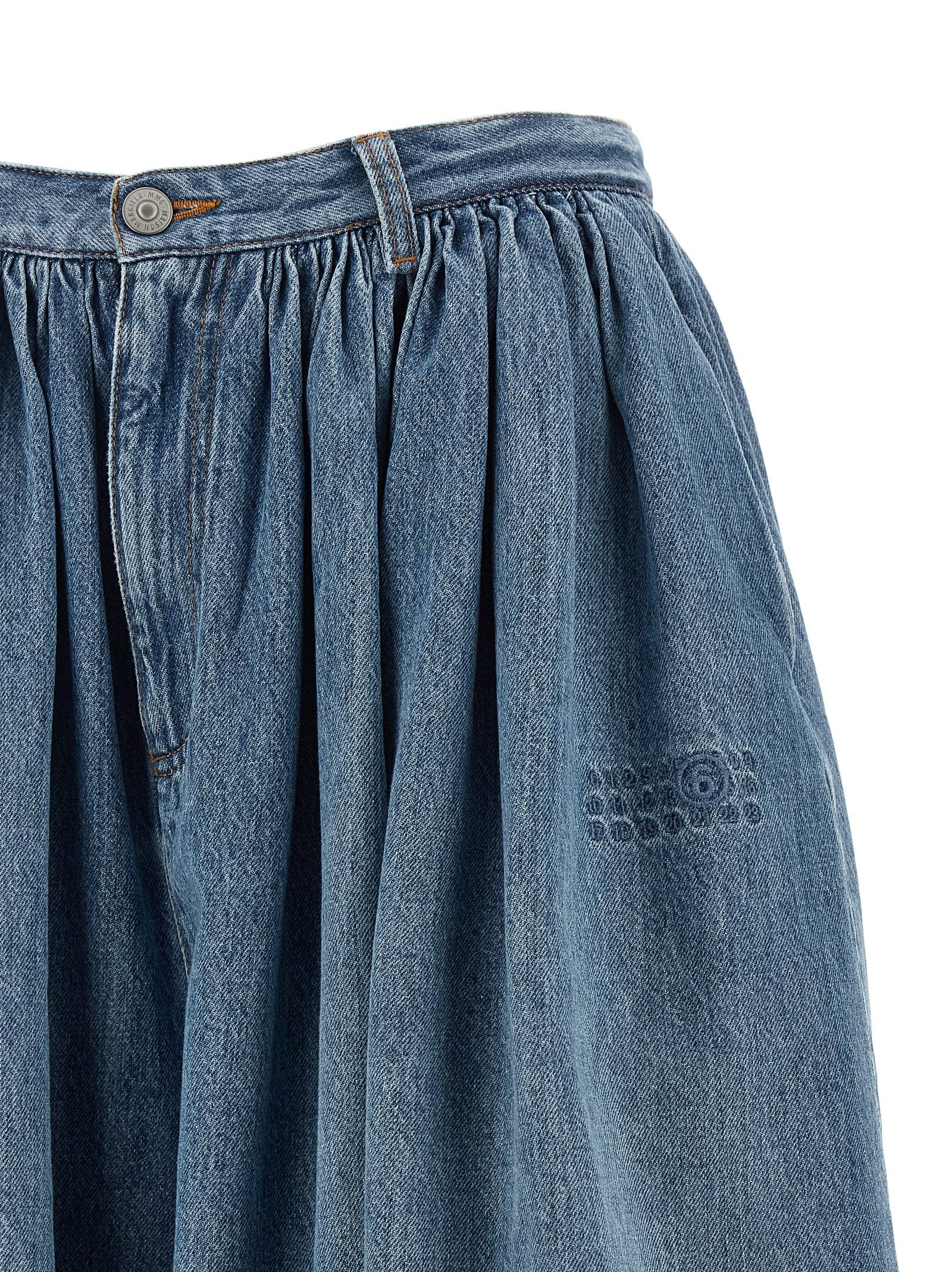 MM6 Maison Margiela Blue Cotton Bermuda Women's Shorts