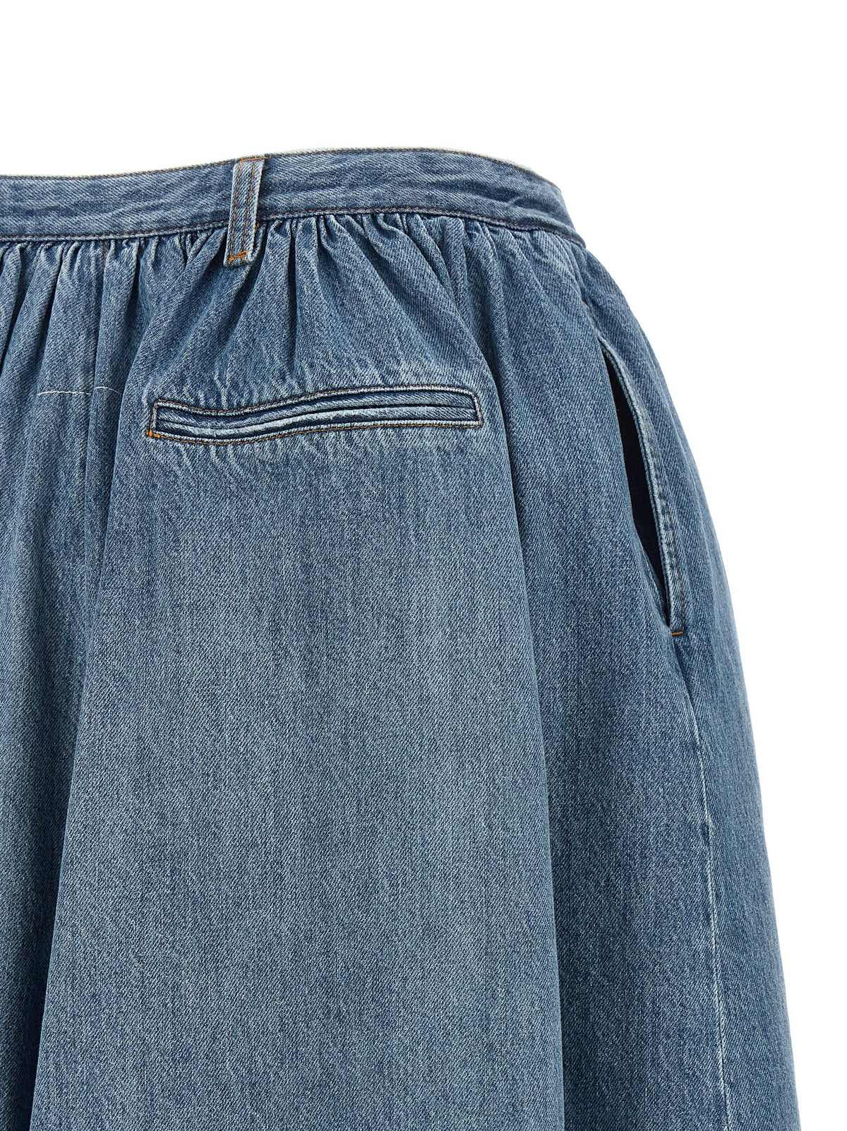 MM6 Maison Margiela Blue Cotton Bermuda Women's Shorts