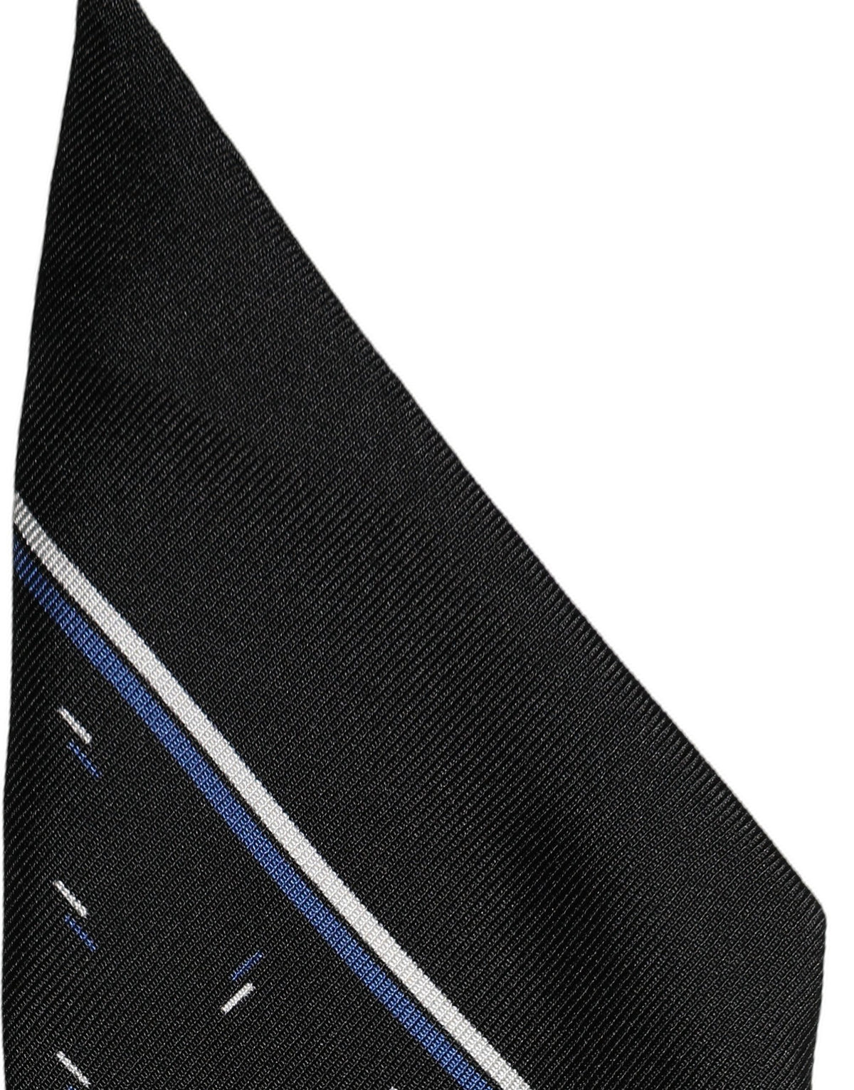Dolce & Gabbana Black Silk DG Logo Men Skinny Shawl Men's Scarf
