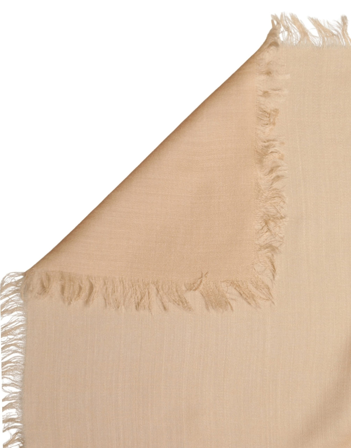 Dolce & Gabbana Beige Silk Wool Fringed Men Lace Stole Men's Scarf (Pre-Owned)