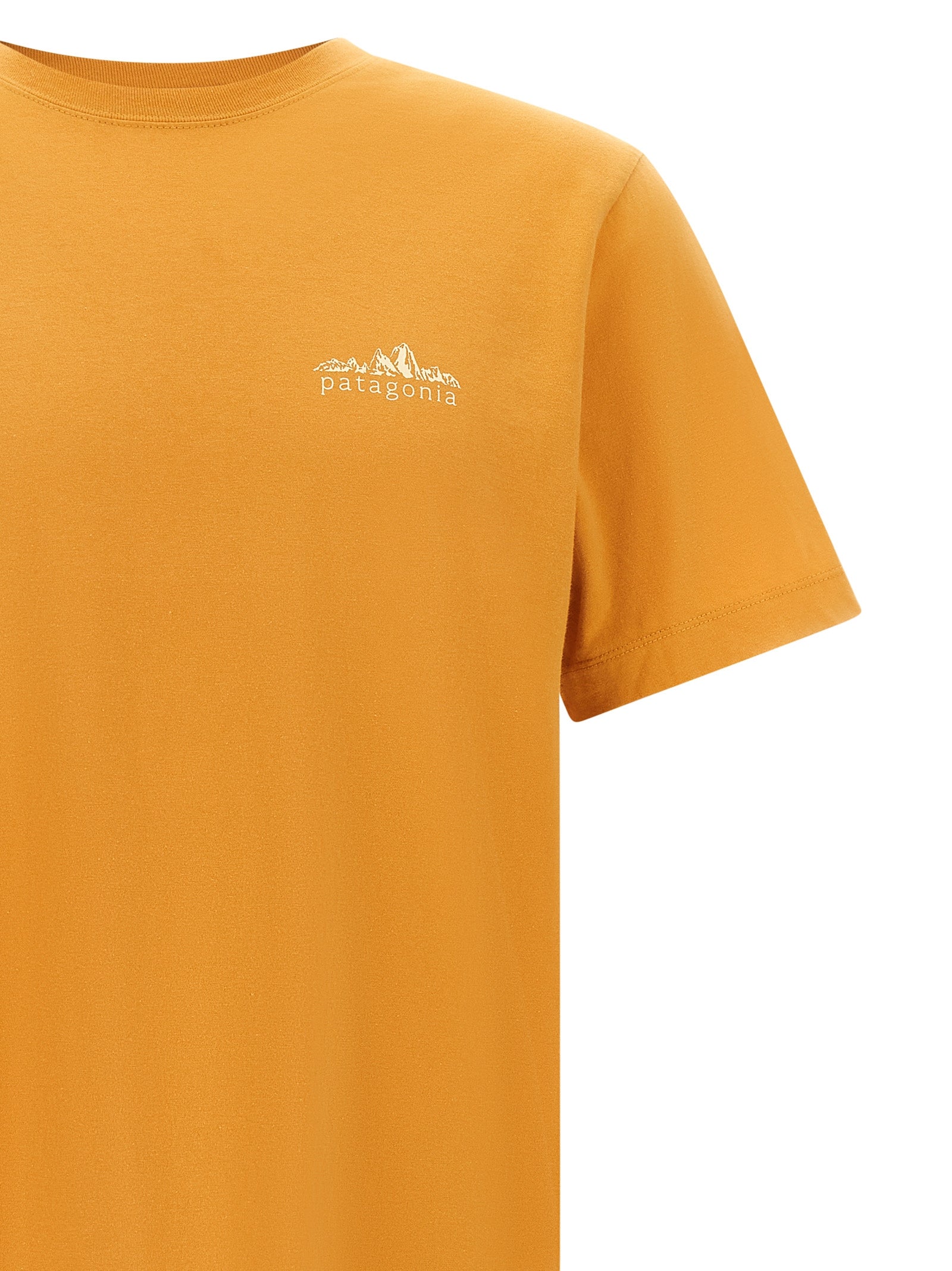 PATAGONIA Orange Cotton Men's T-Shirt