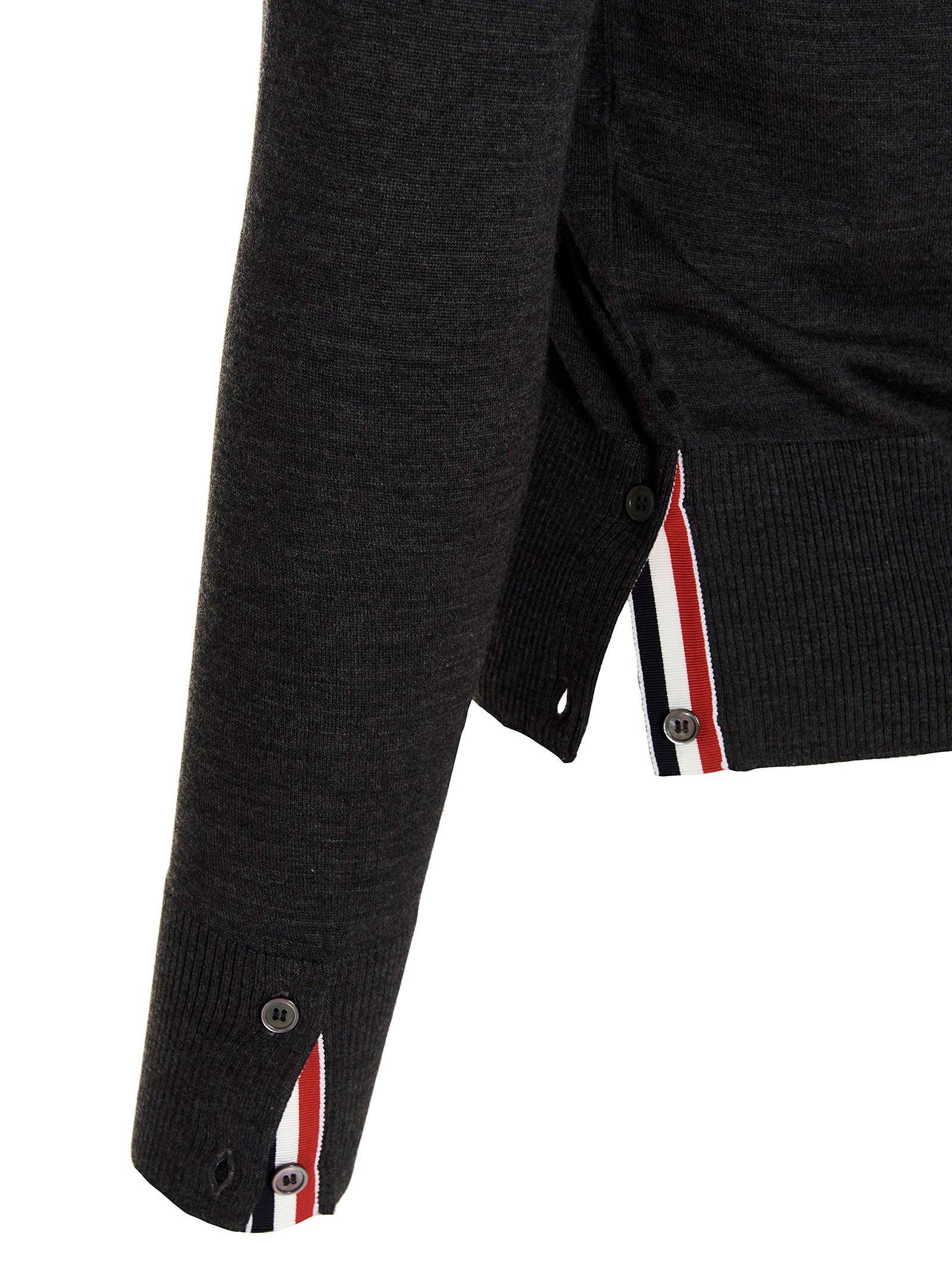 Thom Browne Gray Merino Wool Men's Cardigan
