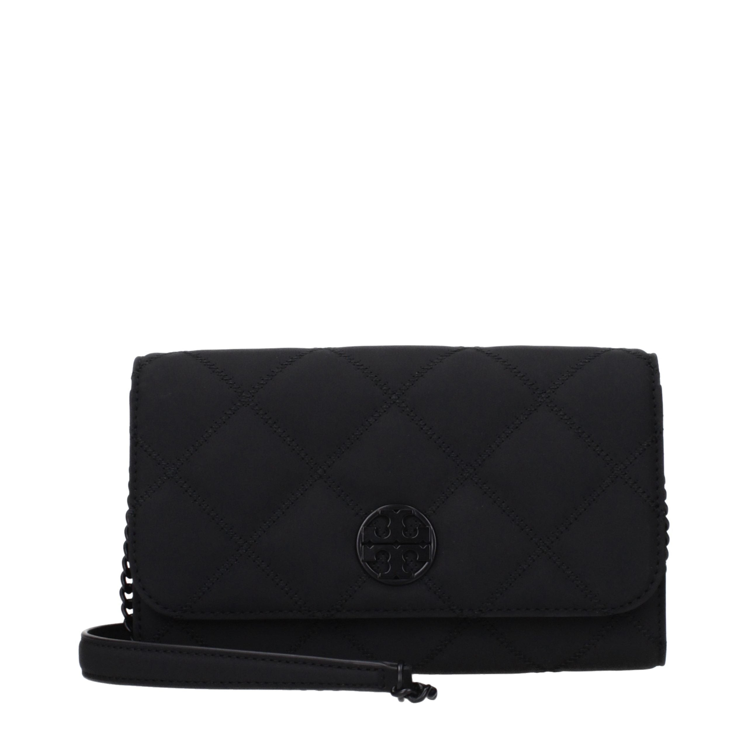 Tory Burch Black Leather Clutch Women's Bag