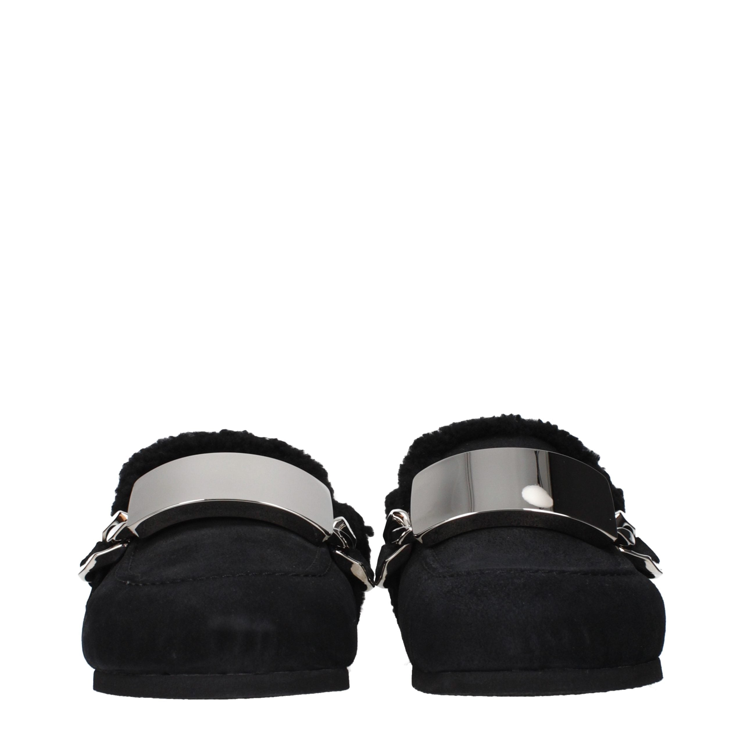 J.W.Anderson Black Leather Men's Slippers