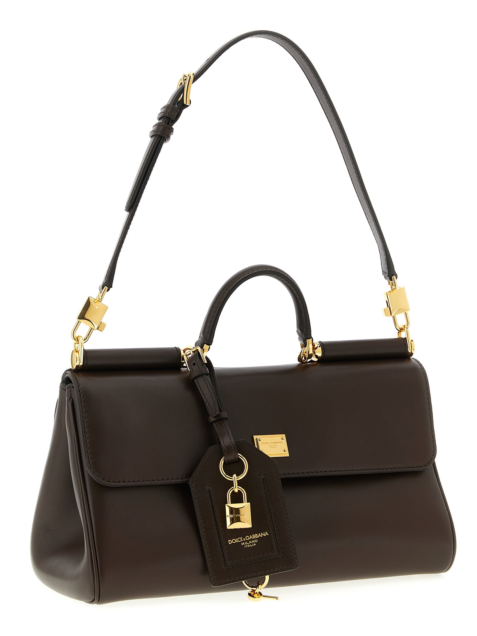 Dolce & Gabbana Brown Calfskin Crossbody Women's Bag