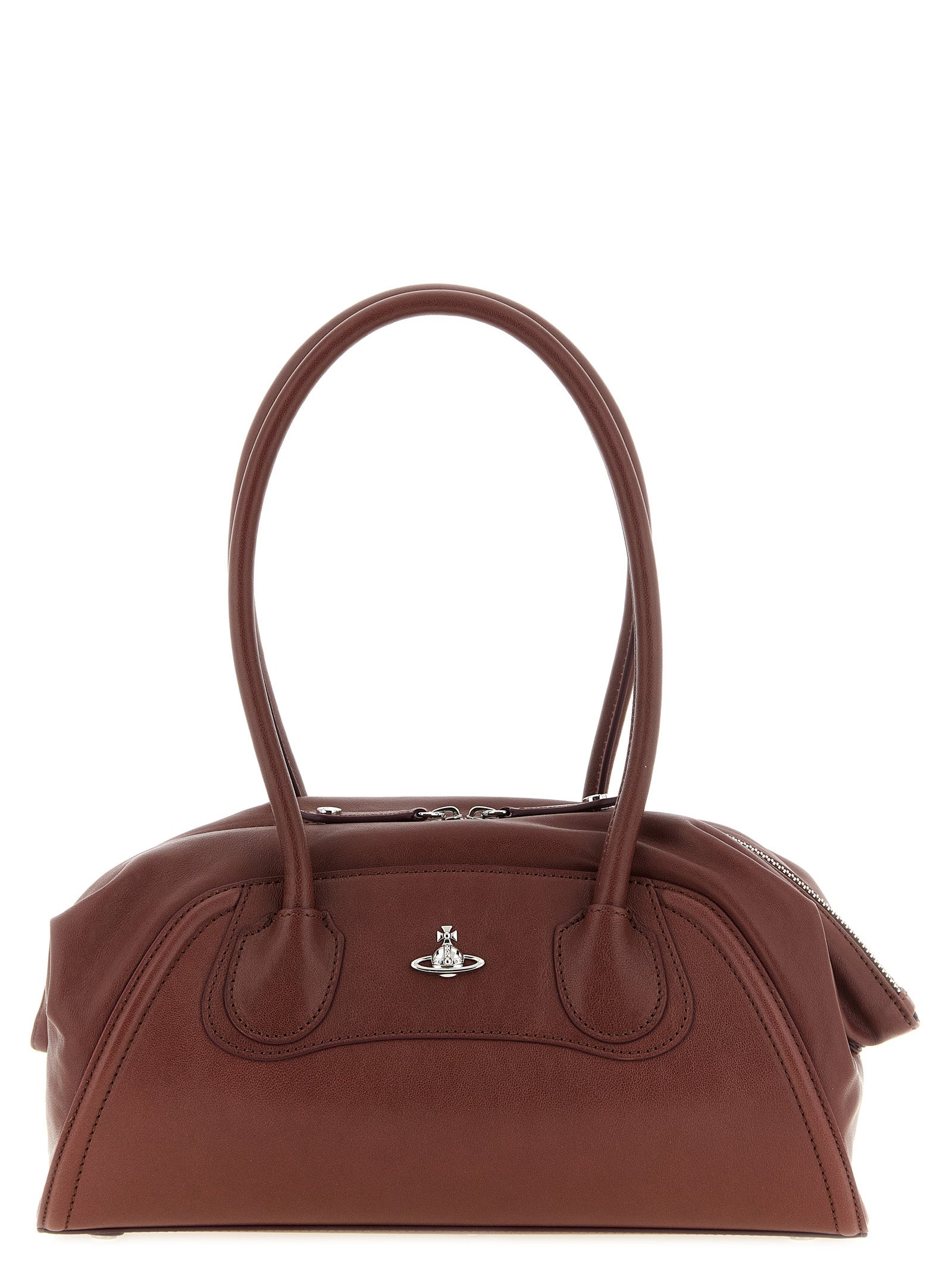 Vivienne Westwood Brown Calfskin Shoulder Women's Bag