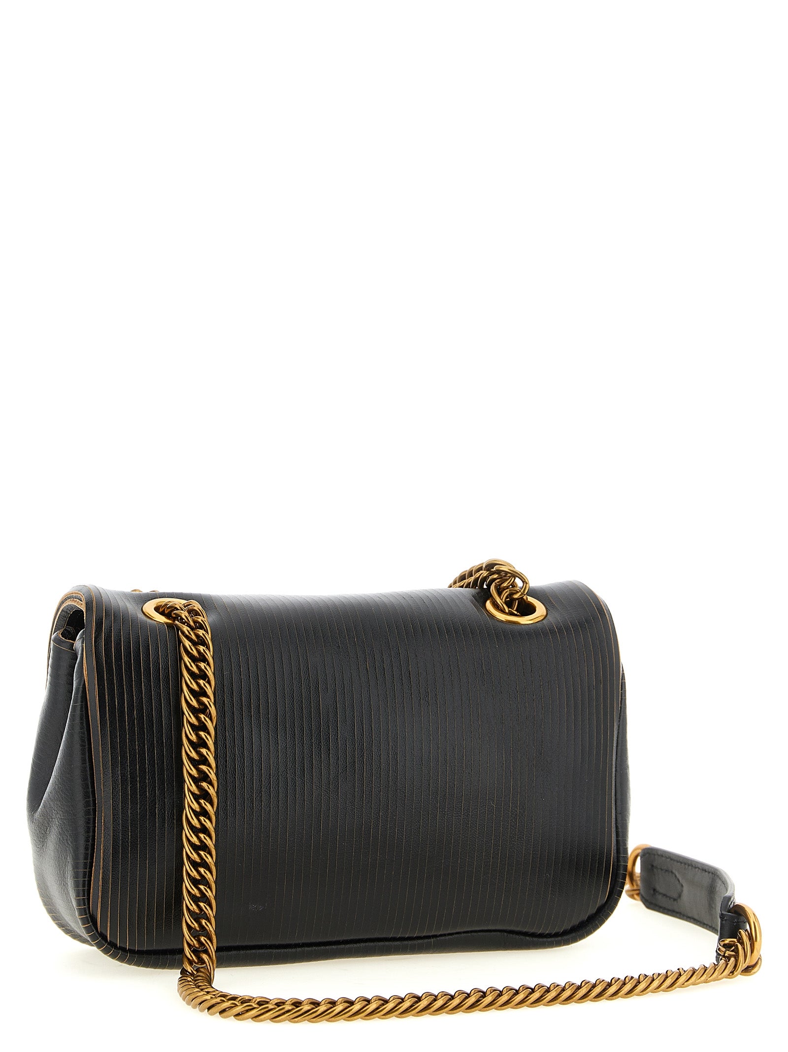 Vivienne Westwood Black Calfskin Shoulder Women's Bag