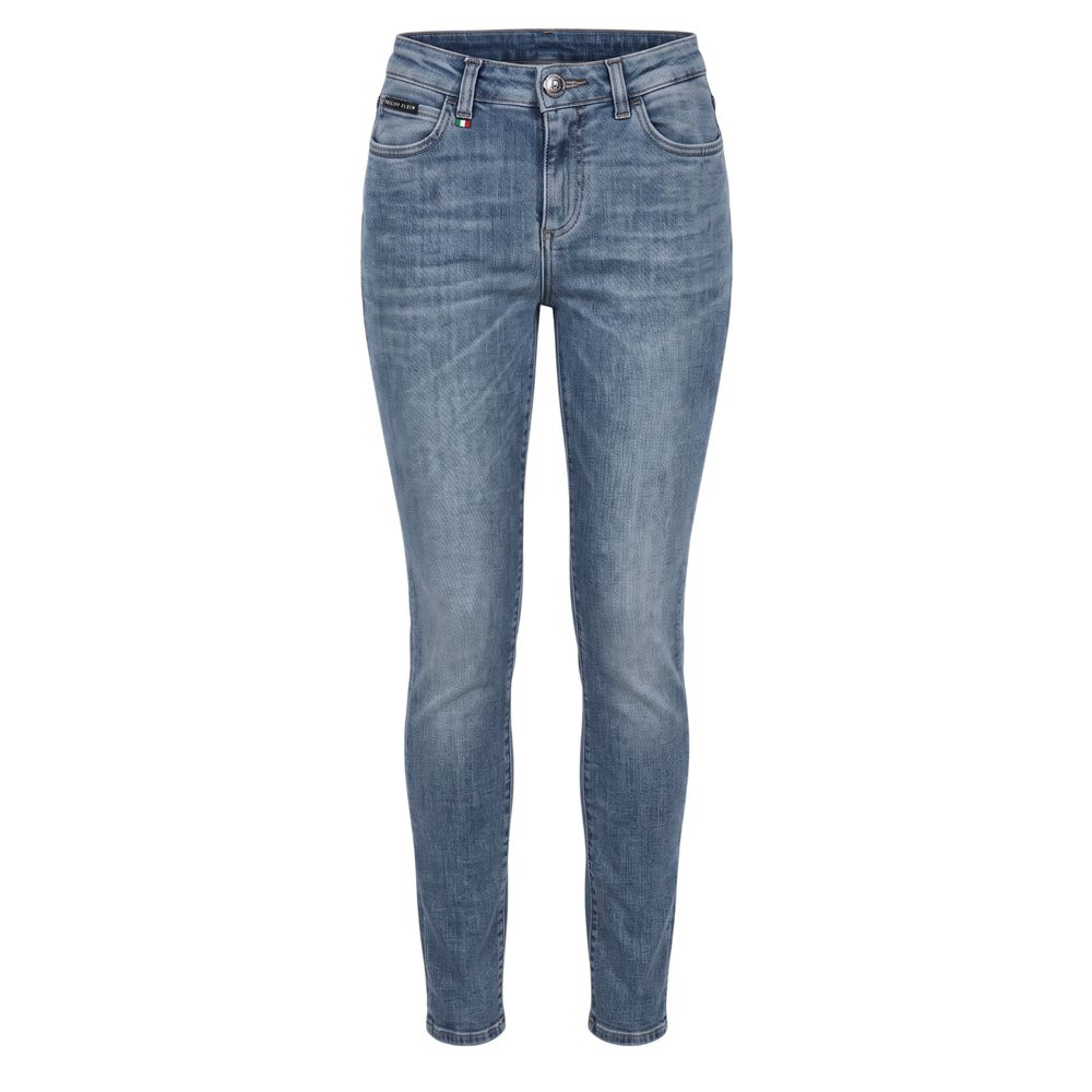 Philipp Plein Blue Cotton Women Women's Jean
