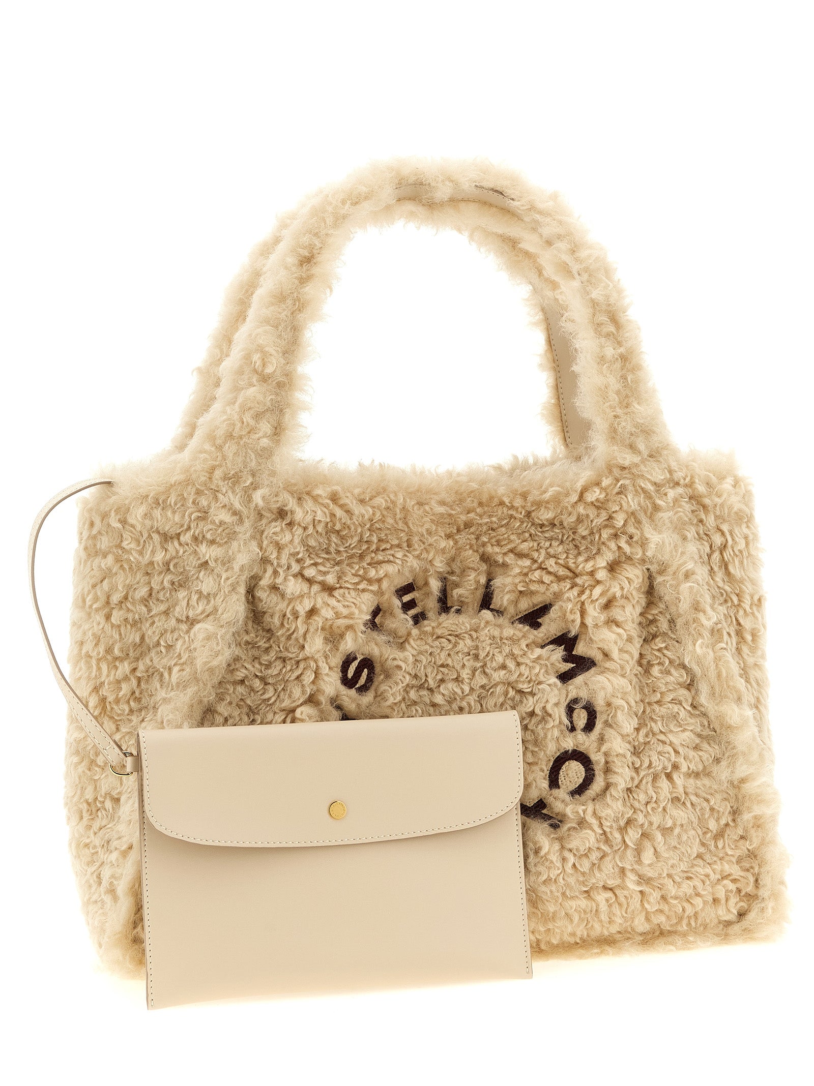 Stella McCartney Beige Polyester Tote Women's Bag