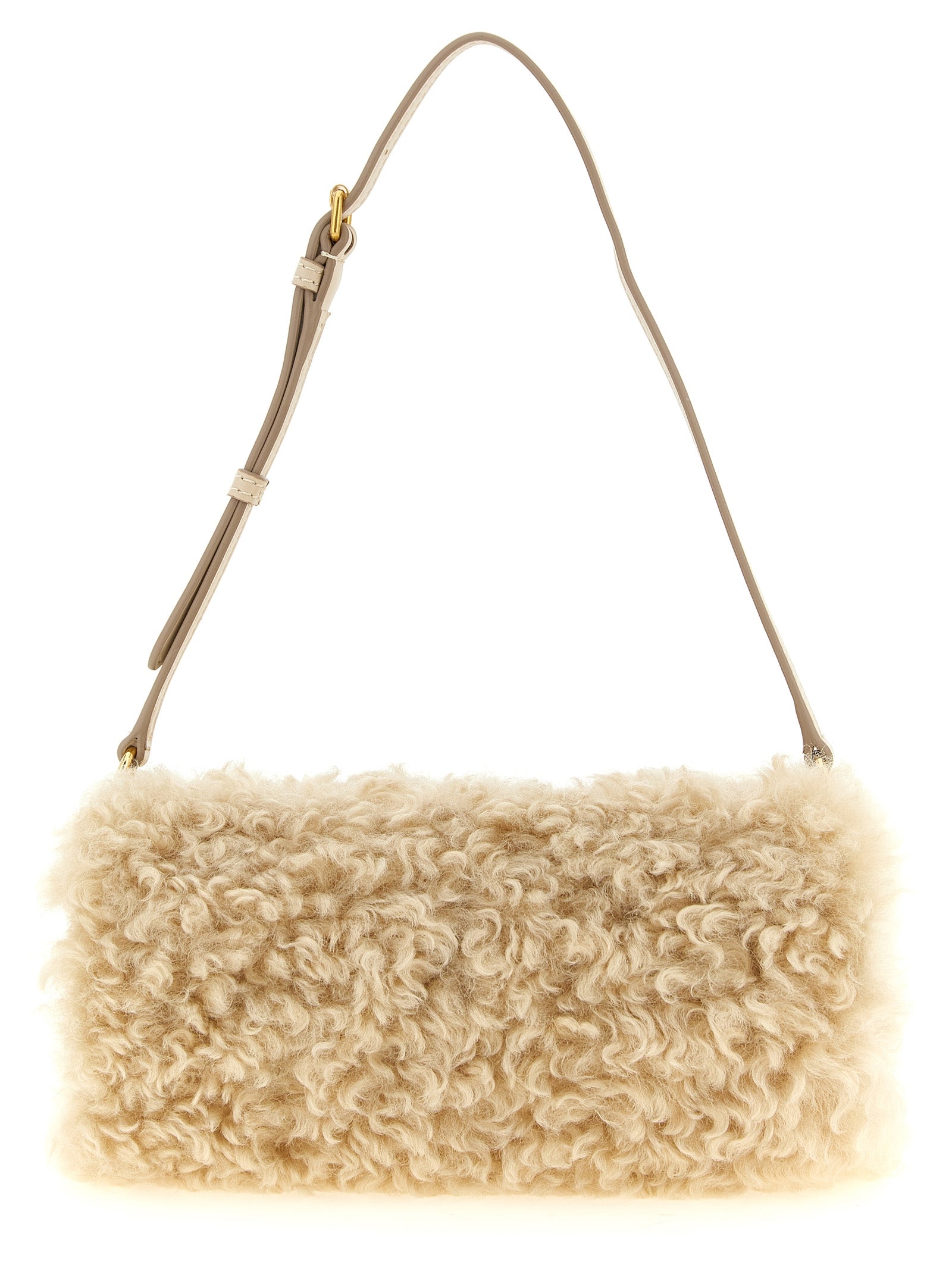 Stella McCartney Beige Polyester Clutch Women's Bag