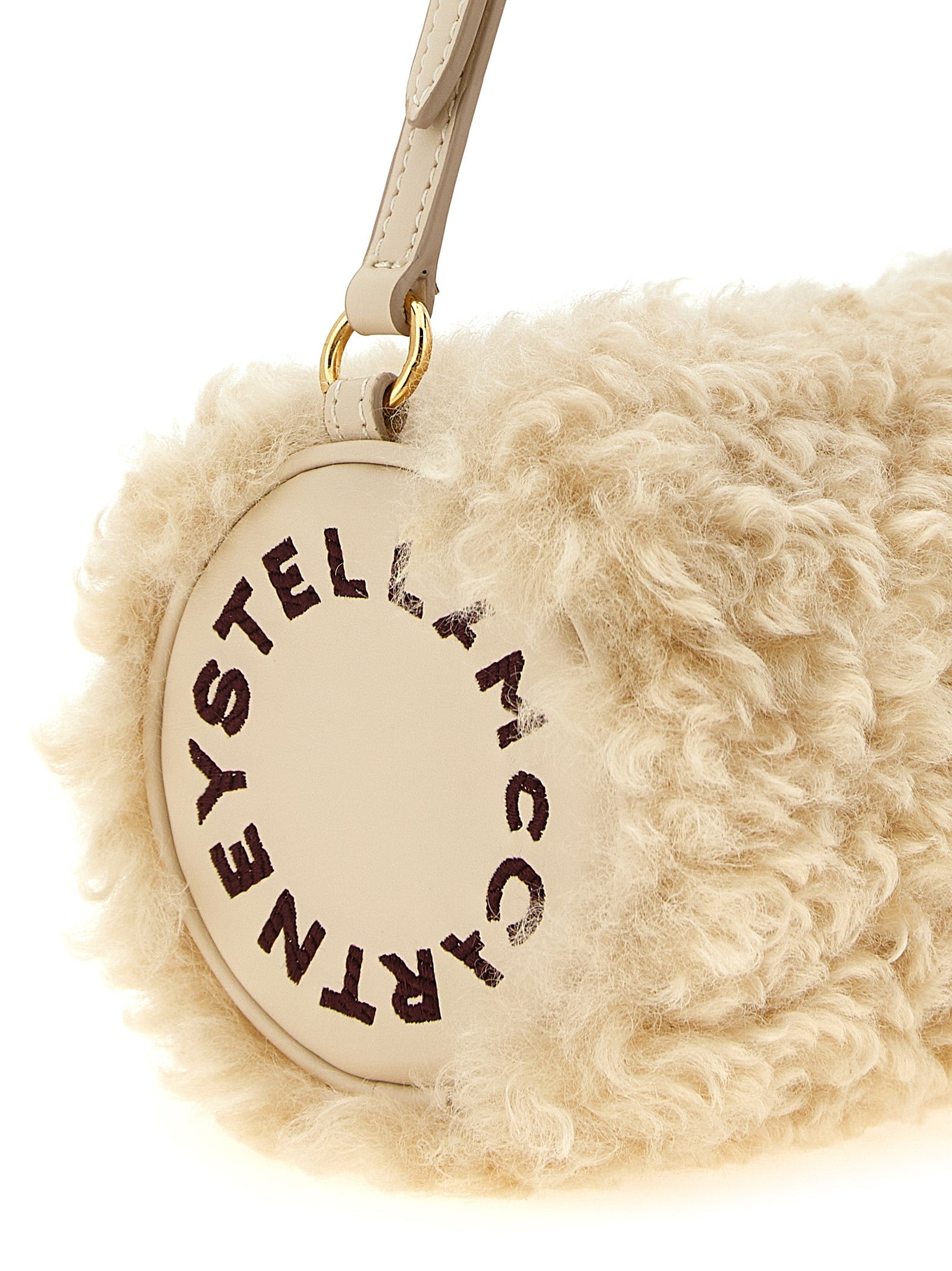 Stella McCartney Beige Polyester Clutch Women's Bag