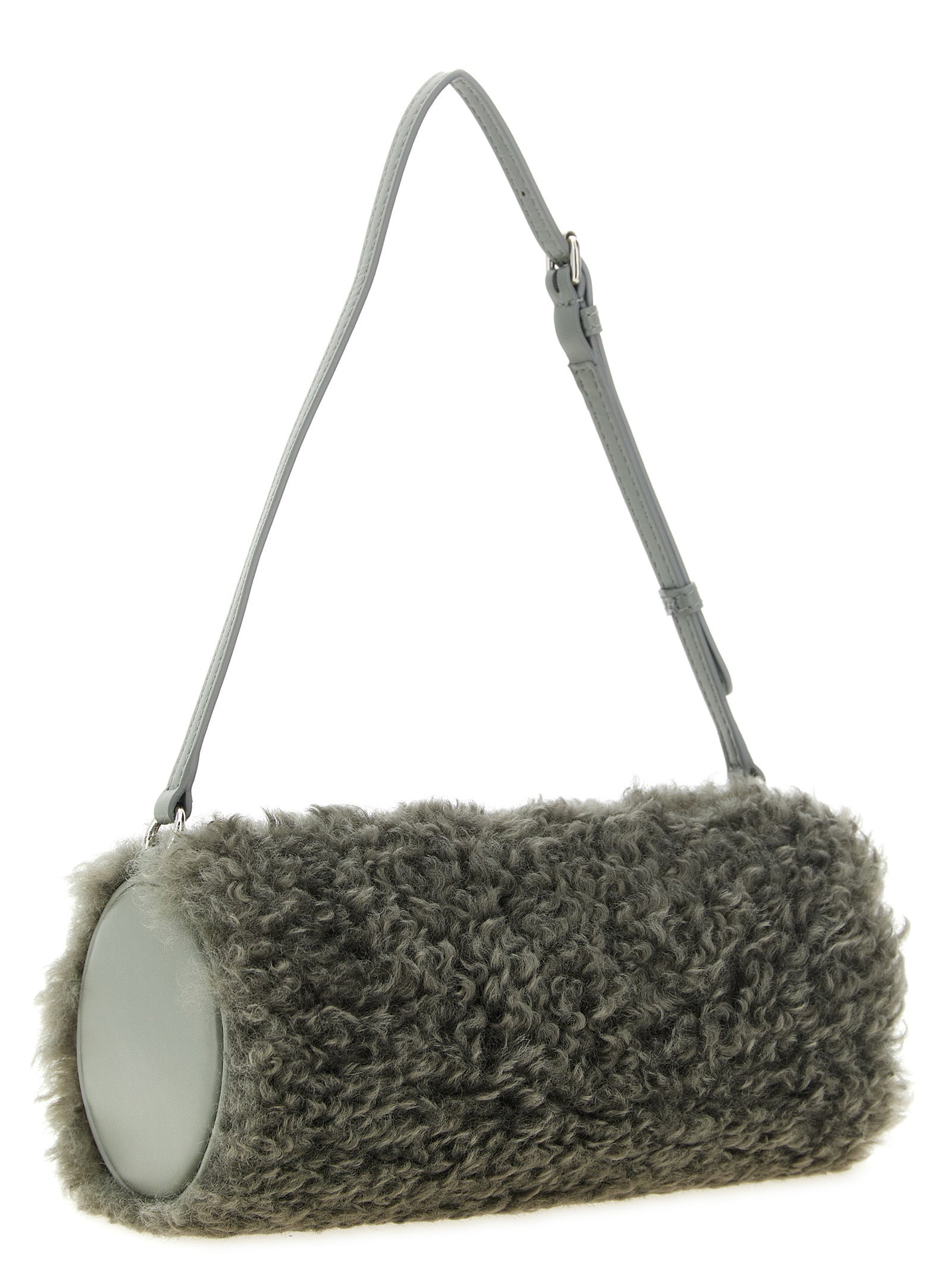 Stella McCartney Gray Polyester Clutch Women's Bag
