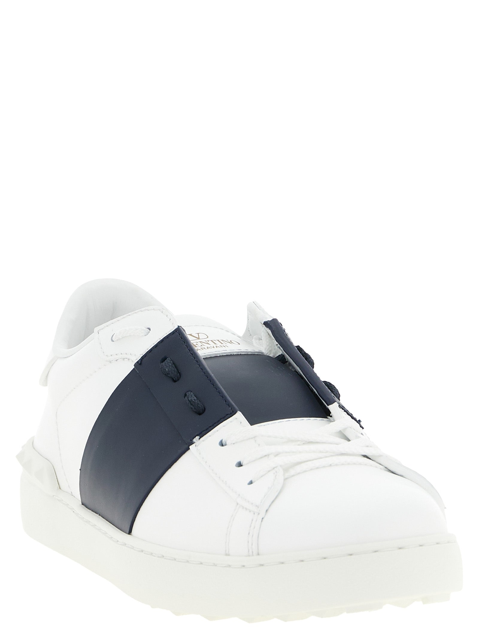 Valentino Garavani Blue Calfskin Low Top Men's Sneakers
