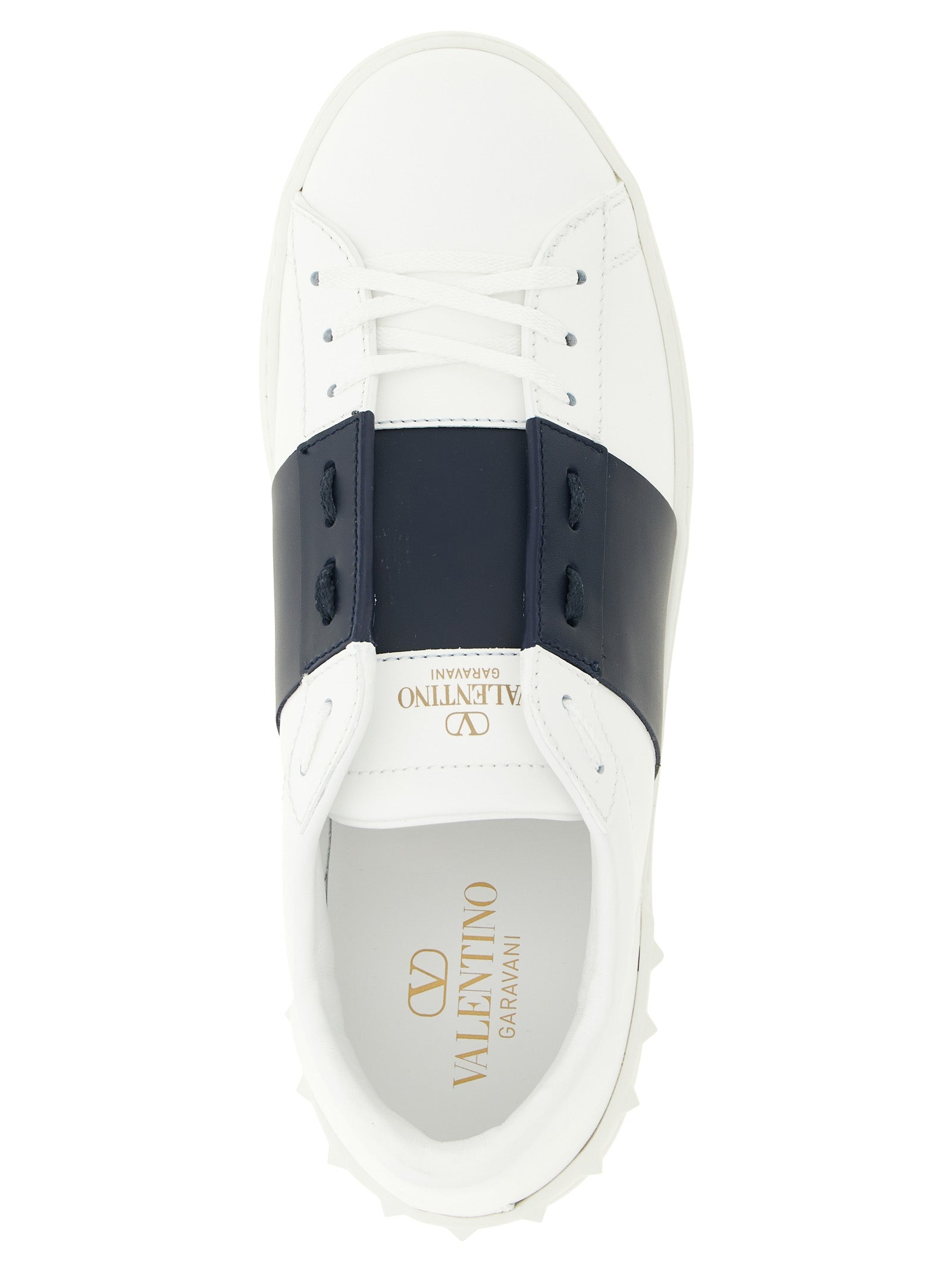 Valentino Garavani Blue Calfskin Low Top Men's Sneakers