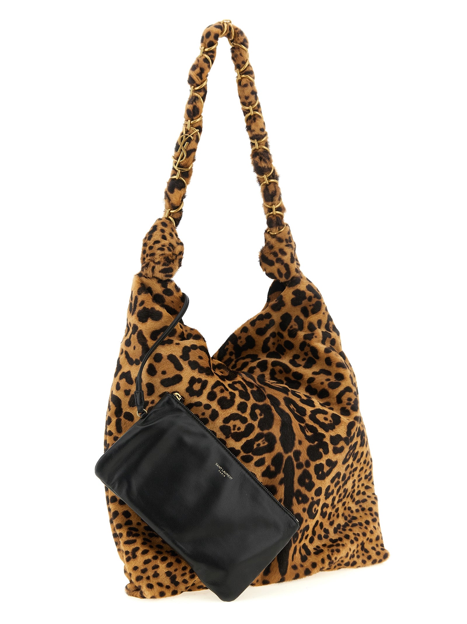 Saint Laurent Brown Calfskin Shoulder Women's Bag