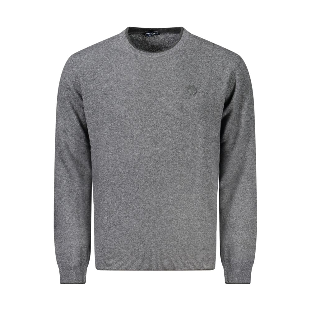 North Sails Grigio Wool Men Men's Sweater