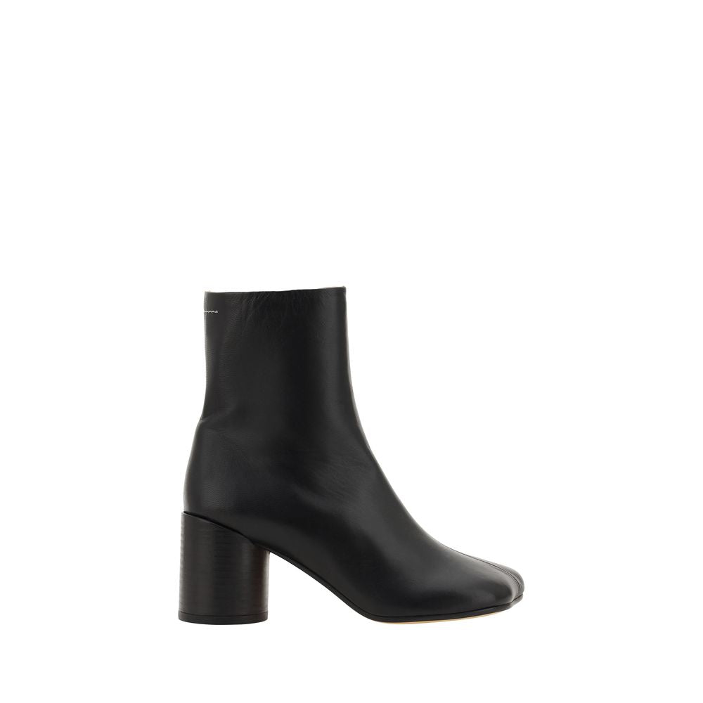 MM6 Black Lamb Ovis Aries Ankle Women's Boots