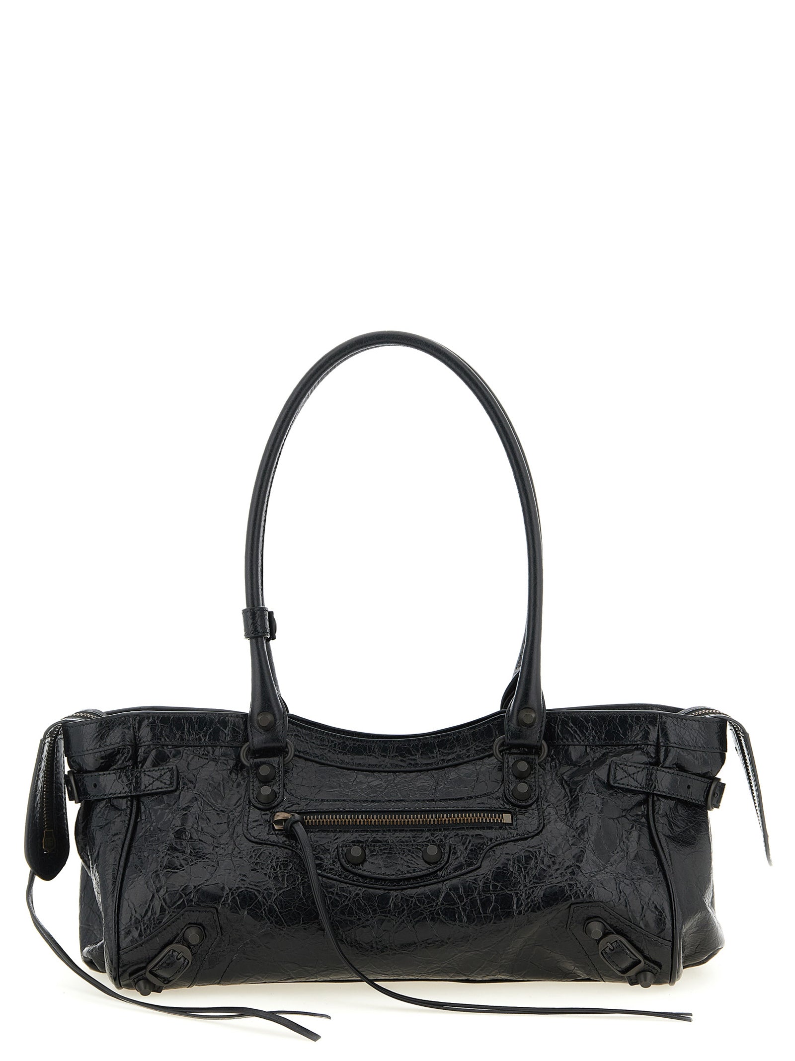 Balenciaga Black Lamb Leather Shoulder Women's Bag