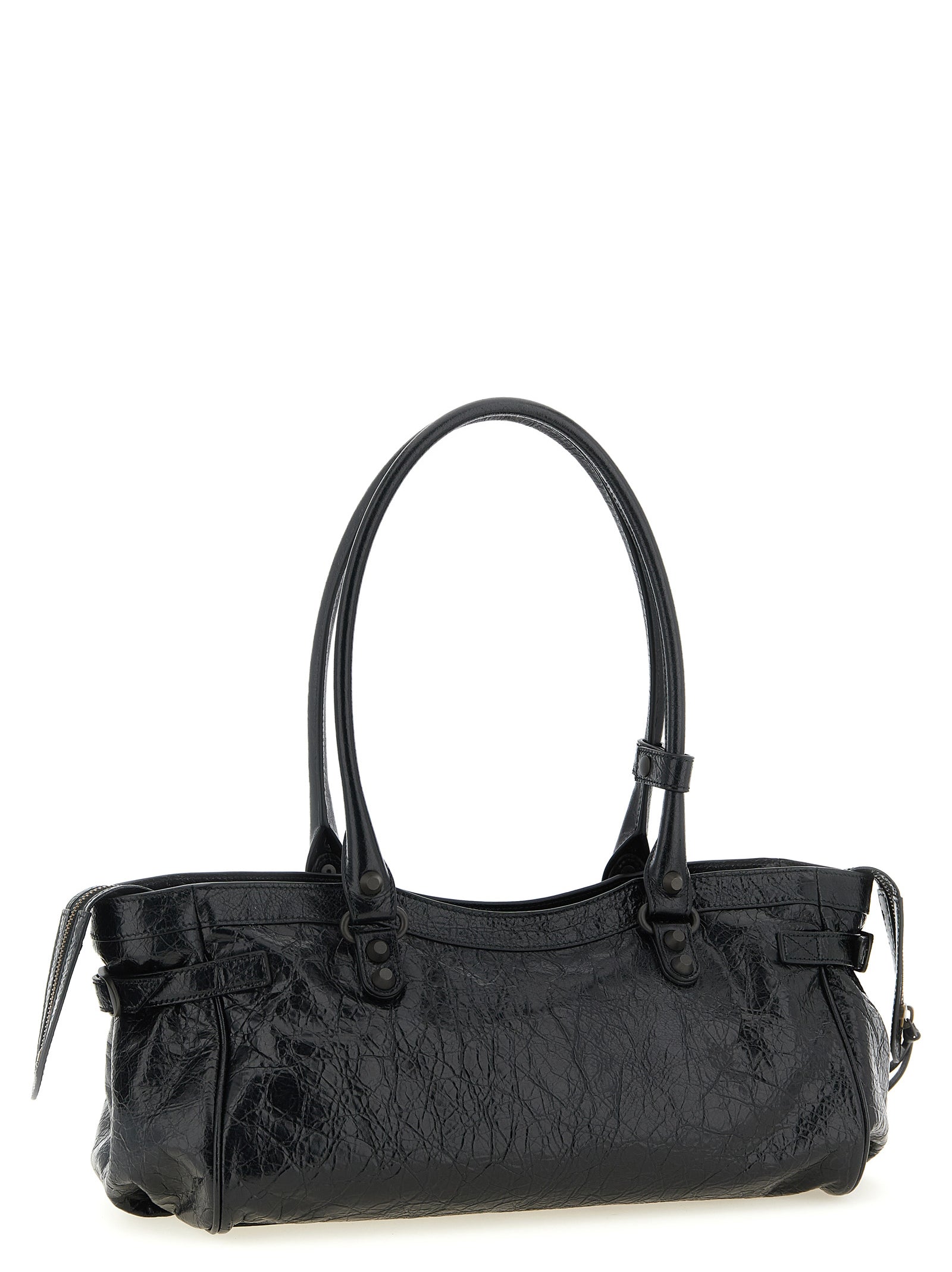 Balenciaga Black Lamb Leather Shoulder Women's Bag