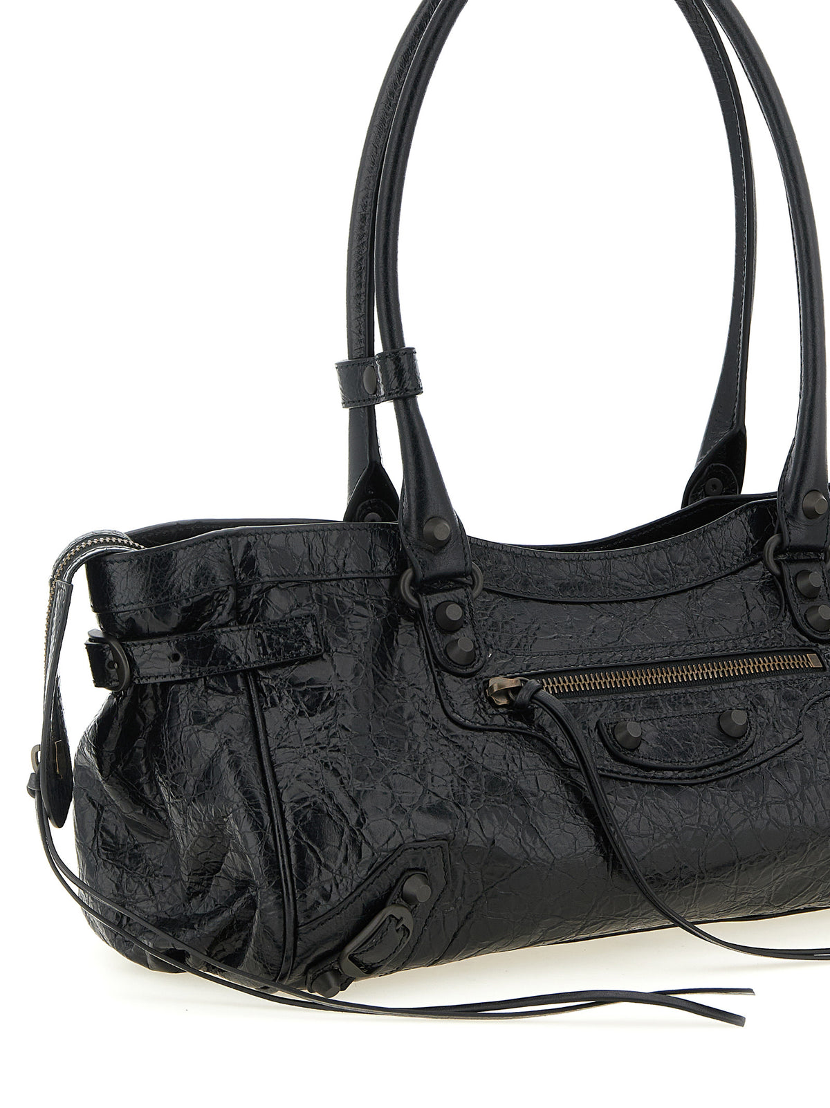 Balenciaga Black Lamb Leather Shoulder Women's Bag