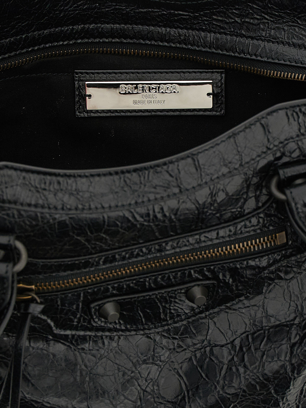 Balenciaga Black Lamb Leather Shoulder Women's Bag