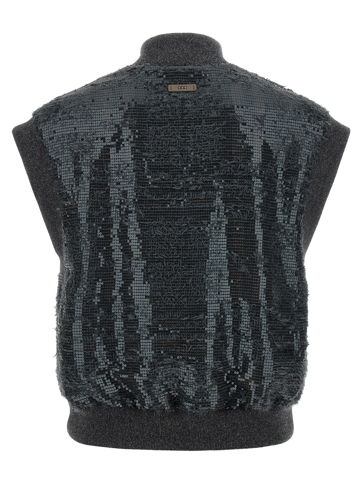 Peserico Gray Polyester Sleeveless Women's Jacket