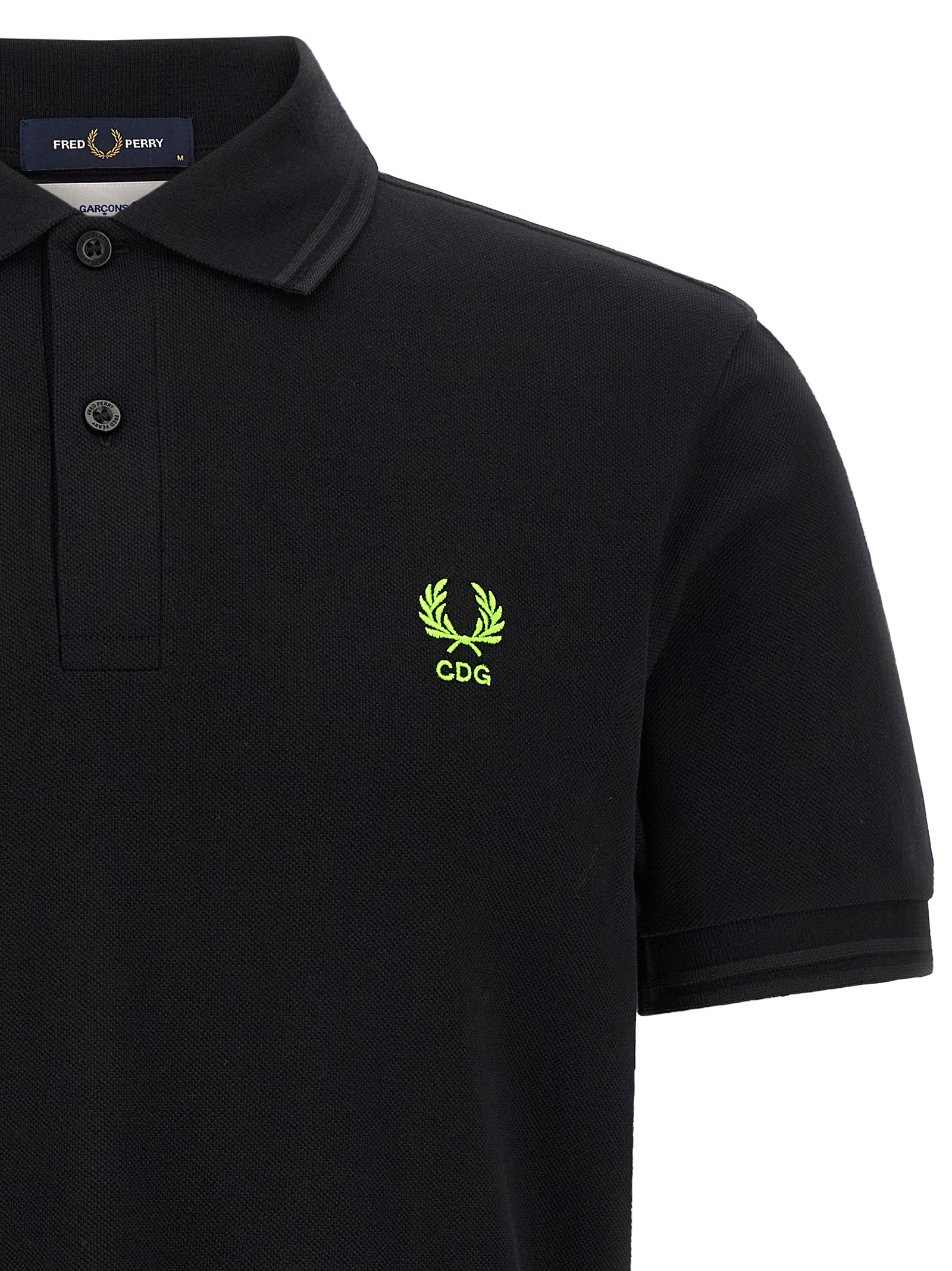 Comme Des Garçons Bicolor Cotton Polo Men's Shirt