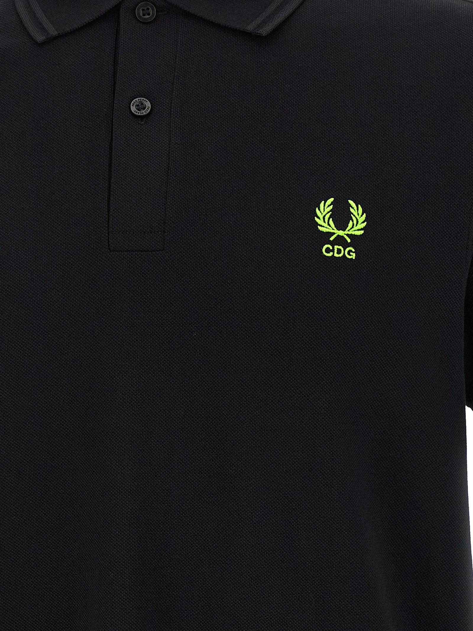 Comme Des Garçons Bicolor Cotton Polo Men's Shirt